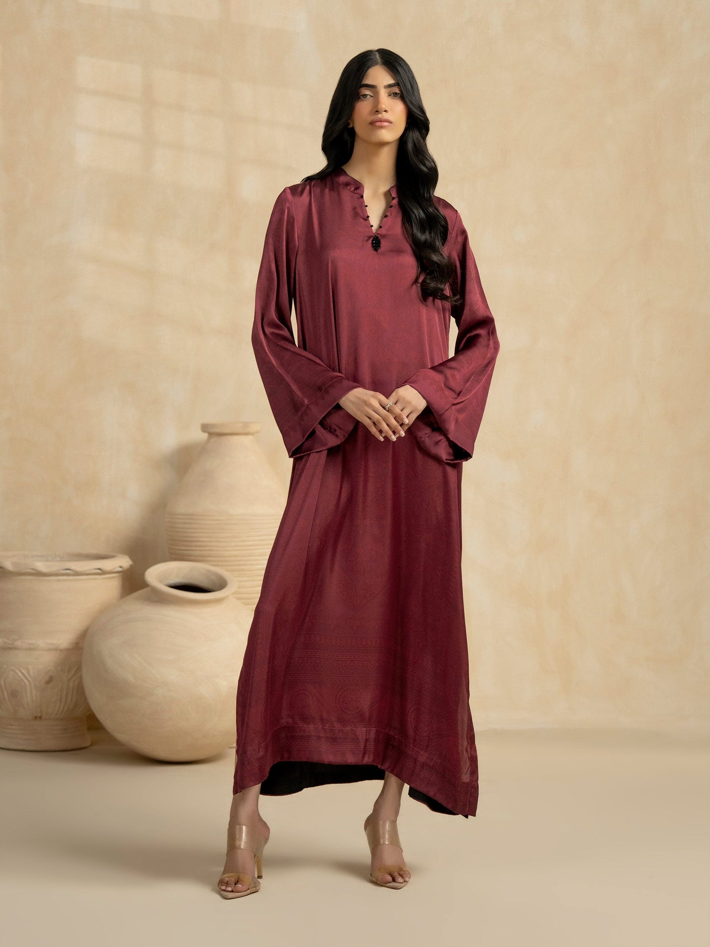 Silk Shirt-Printed (Pret)