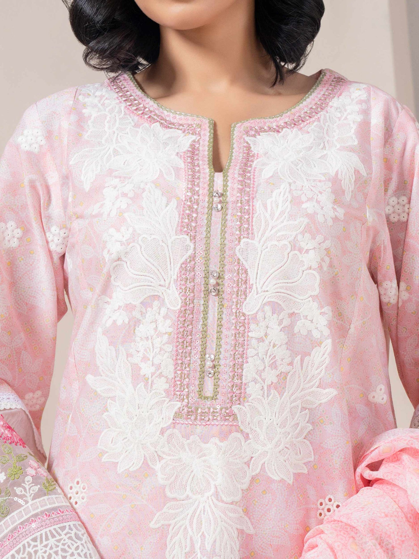 3 Piece Lawn Suit-Embroidered (Pret)