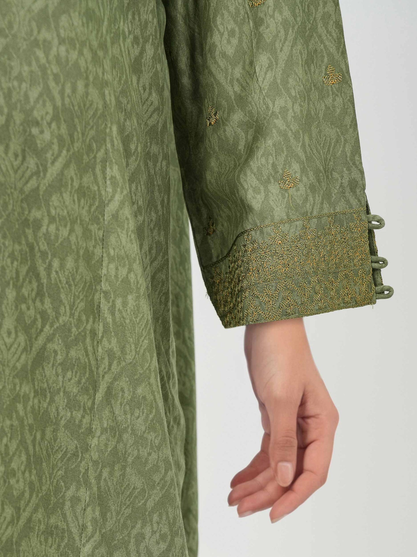 2 Piece Viscose Suit- Embroidered (Pret)