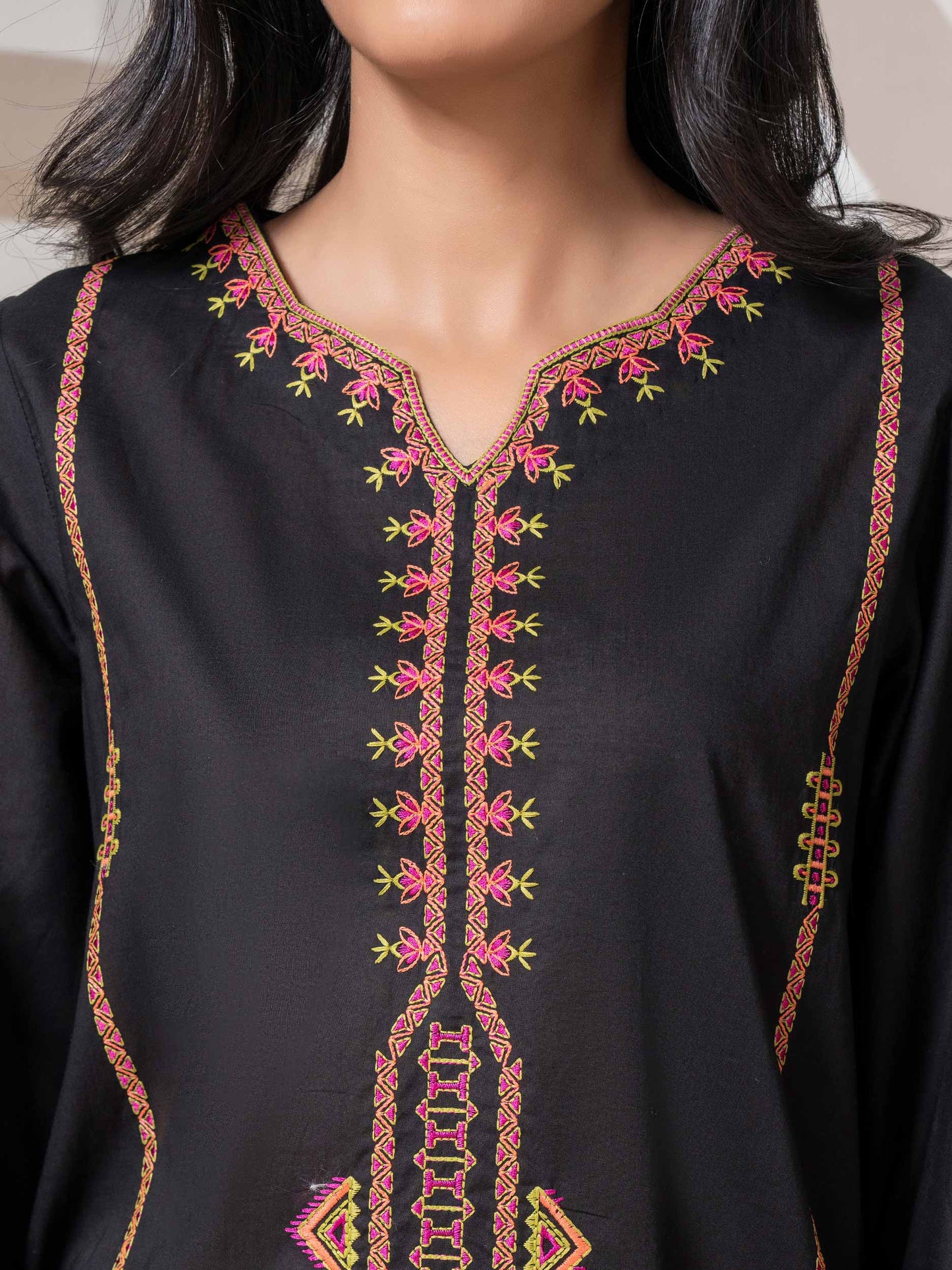 Embroidered Lawn Top