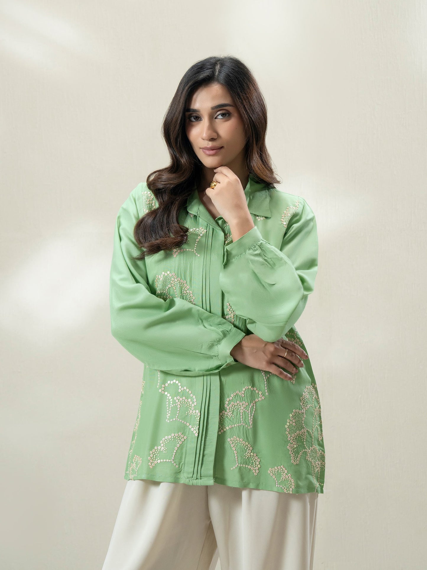 Raw Silk Top