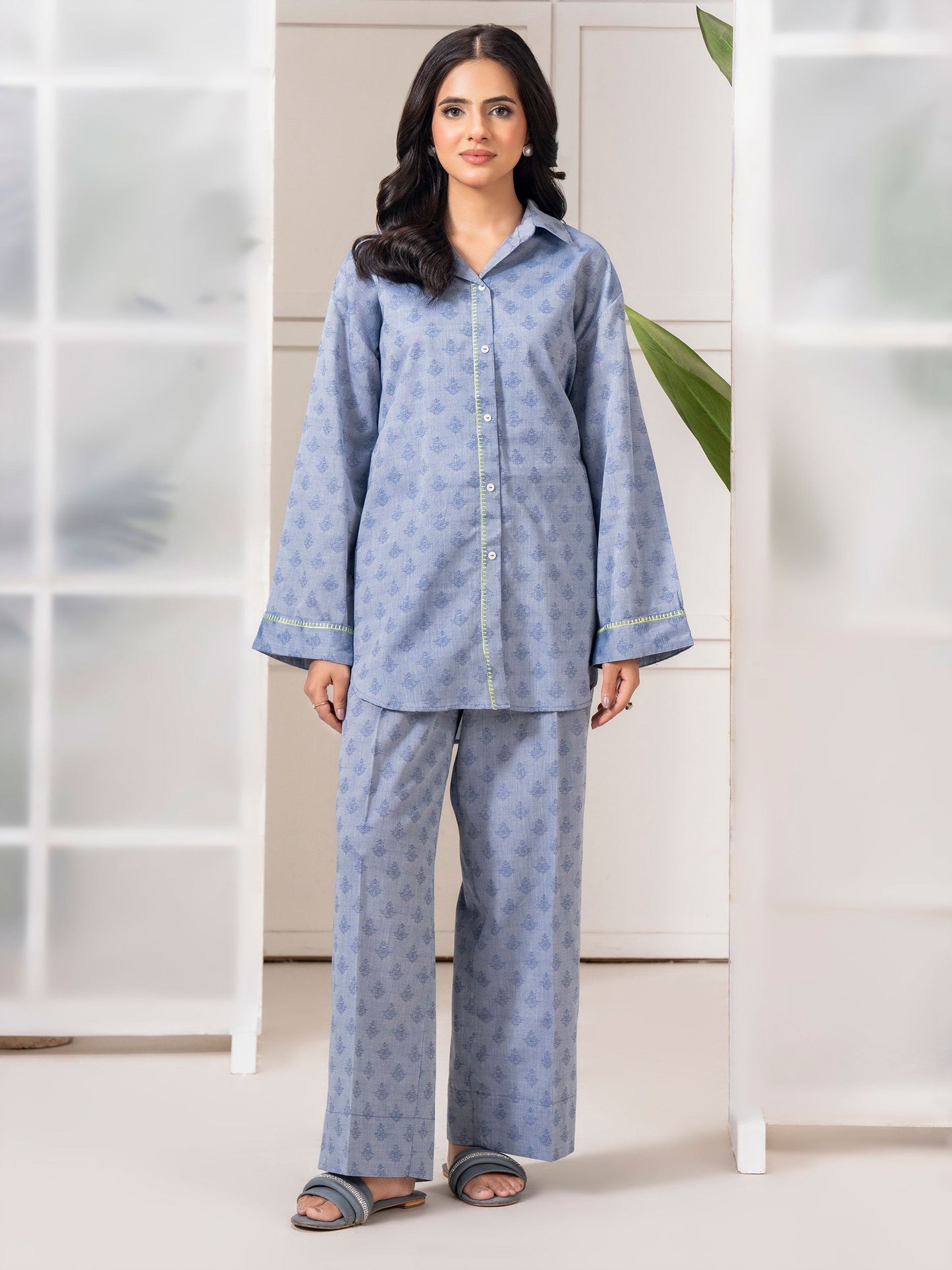 Yarn Dyed Co-ord Set-Printed (Pret)