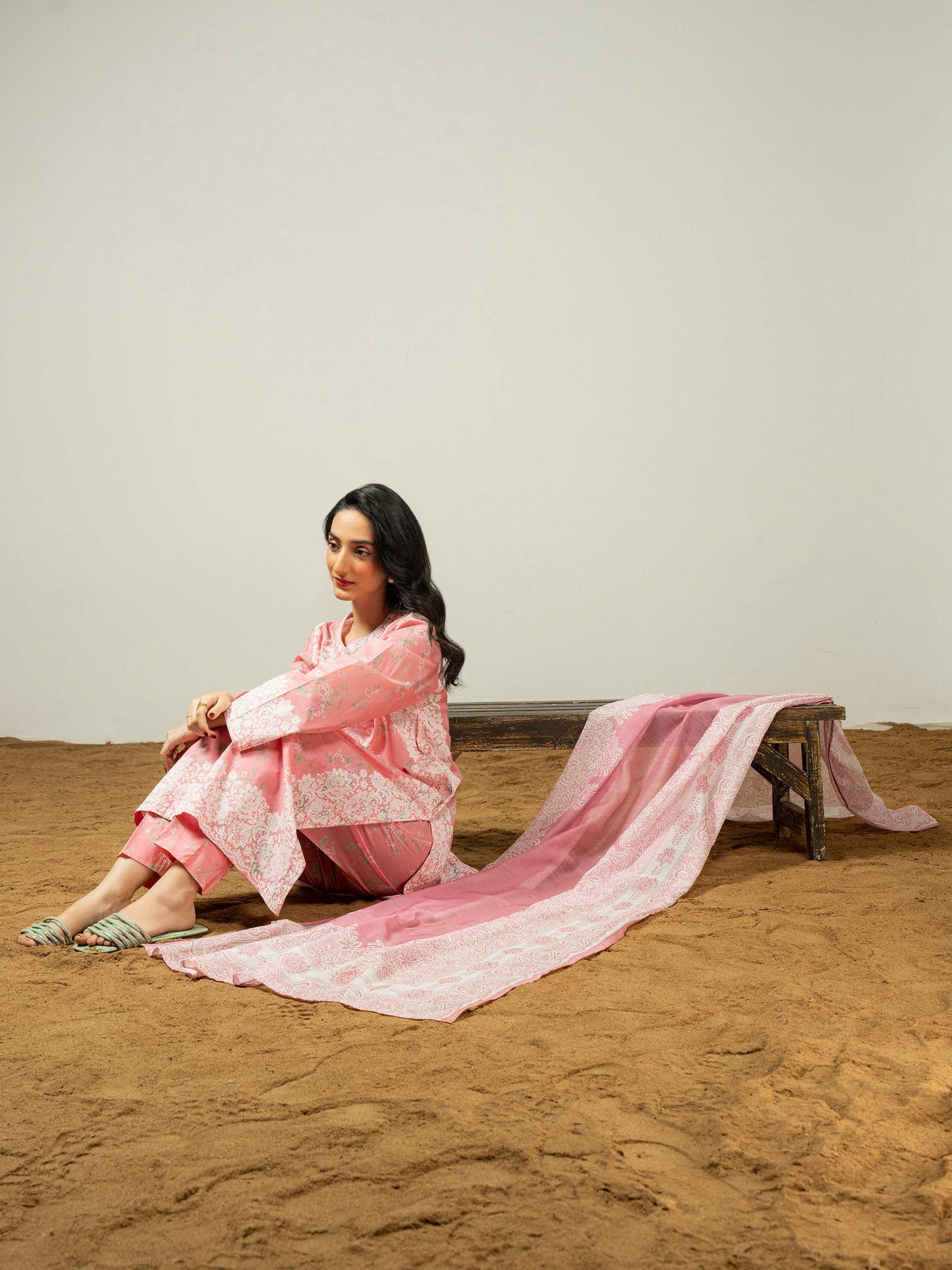 3 Piece Lawn Suit-Paste Print (Pret)