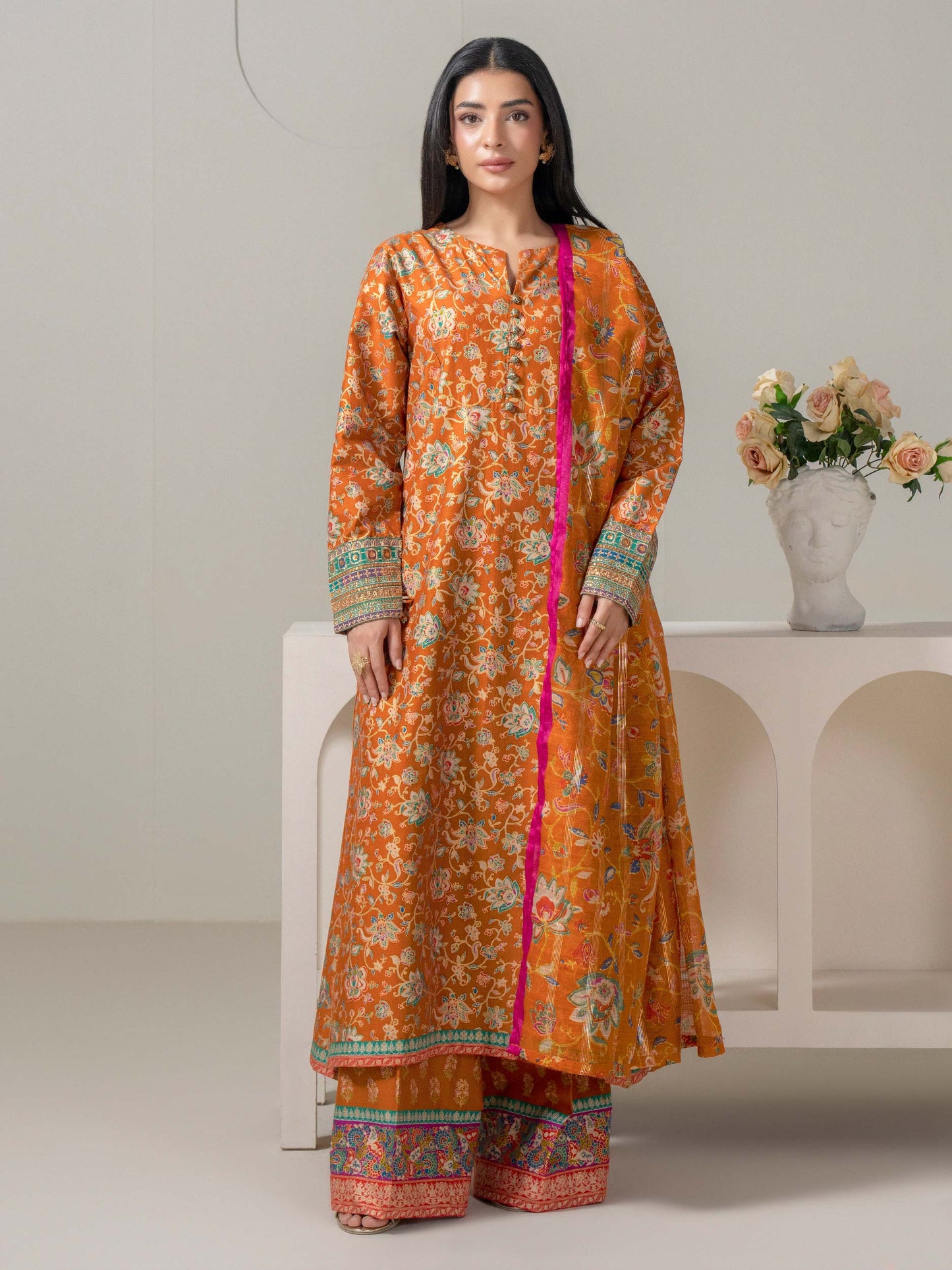 3 Piece Lawn Suit-Embroidered (Pret)