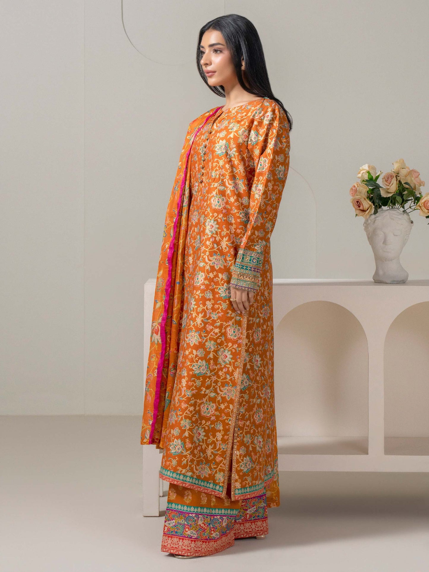 3 Piece Lawn Suit-Embroidered (Pret)