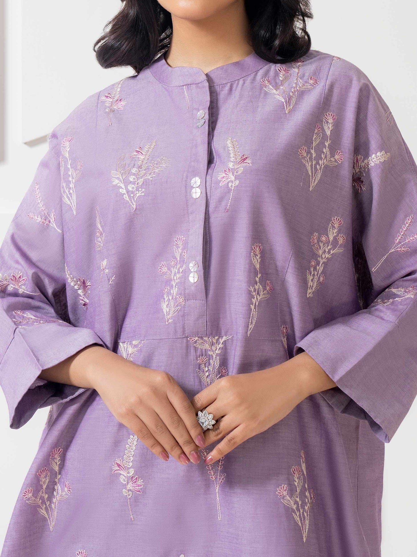 Yarn Dyed Co-Ord Set-Embroidered (Pret)
