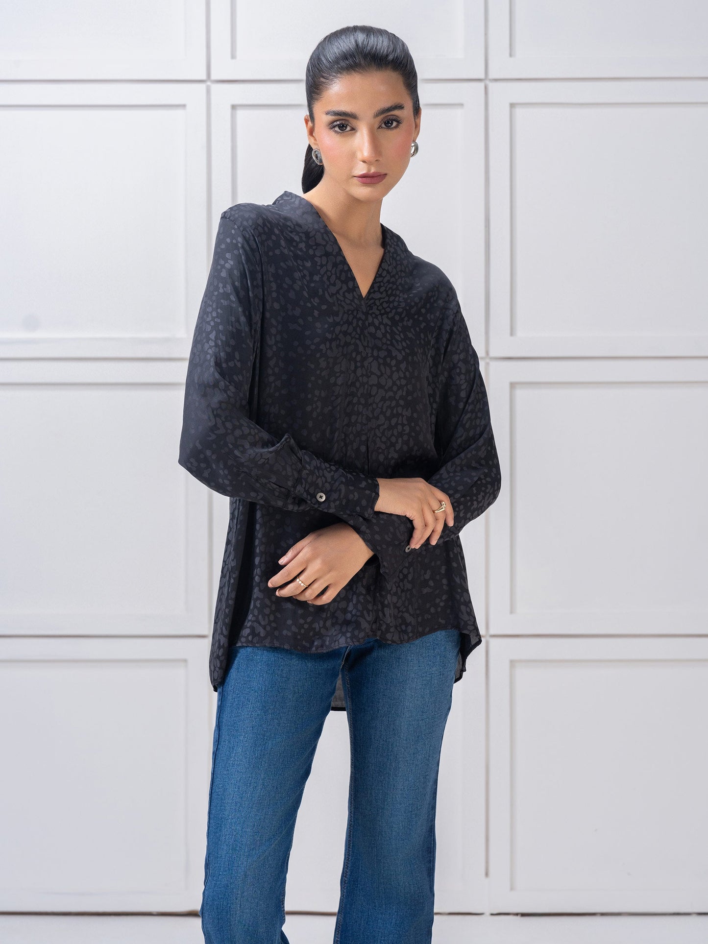 Printed Silk Top
