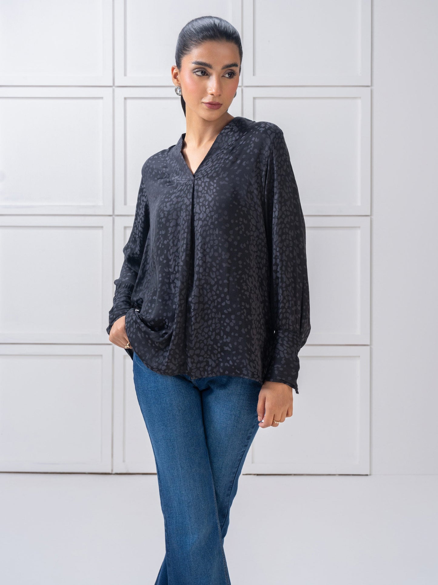 Printed Silk Top