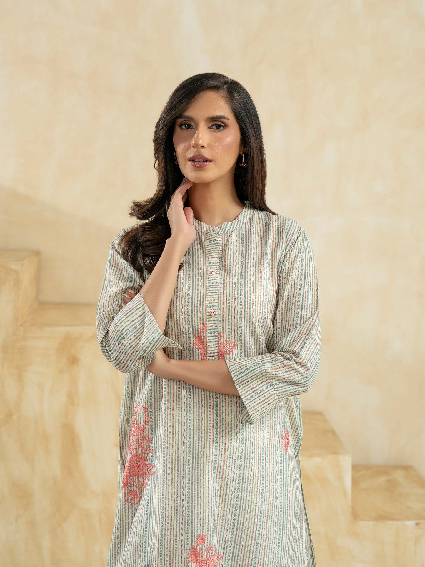 Lawn Shirt-Embroidered (Pret)