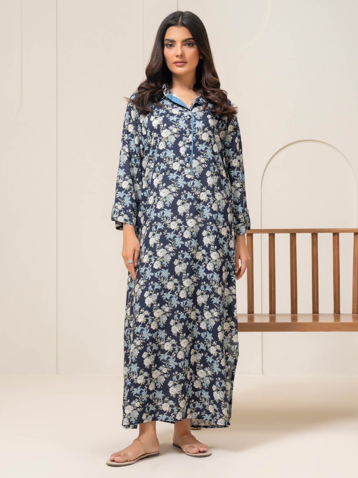 Printed Viscose Dress