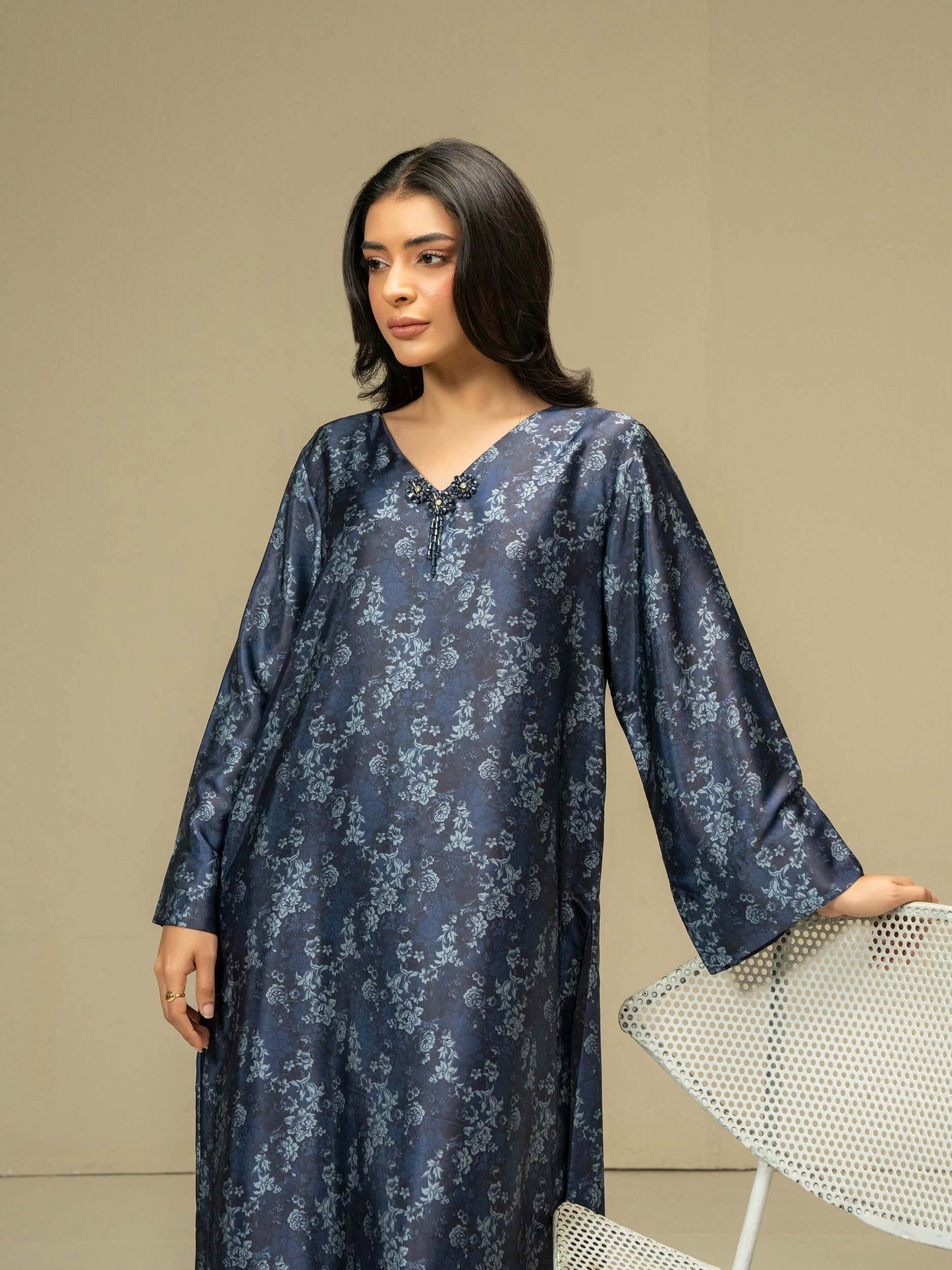 2 Piece Silk Suit-Printed (Pret)