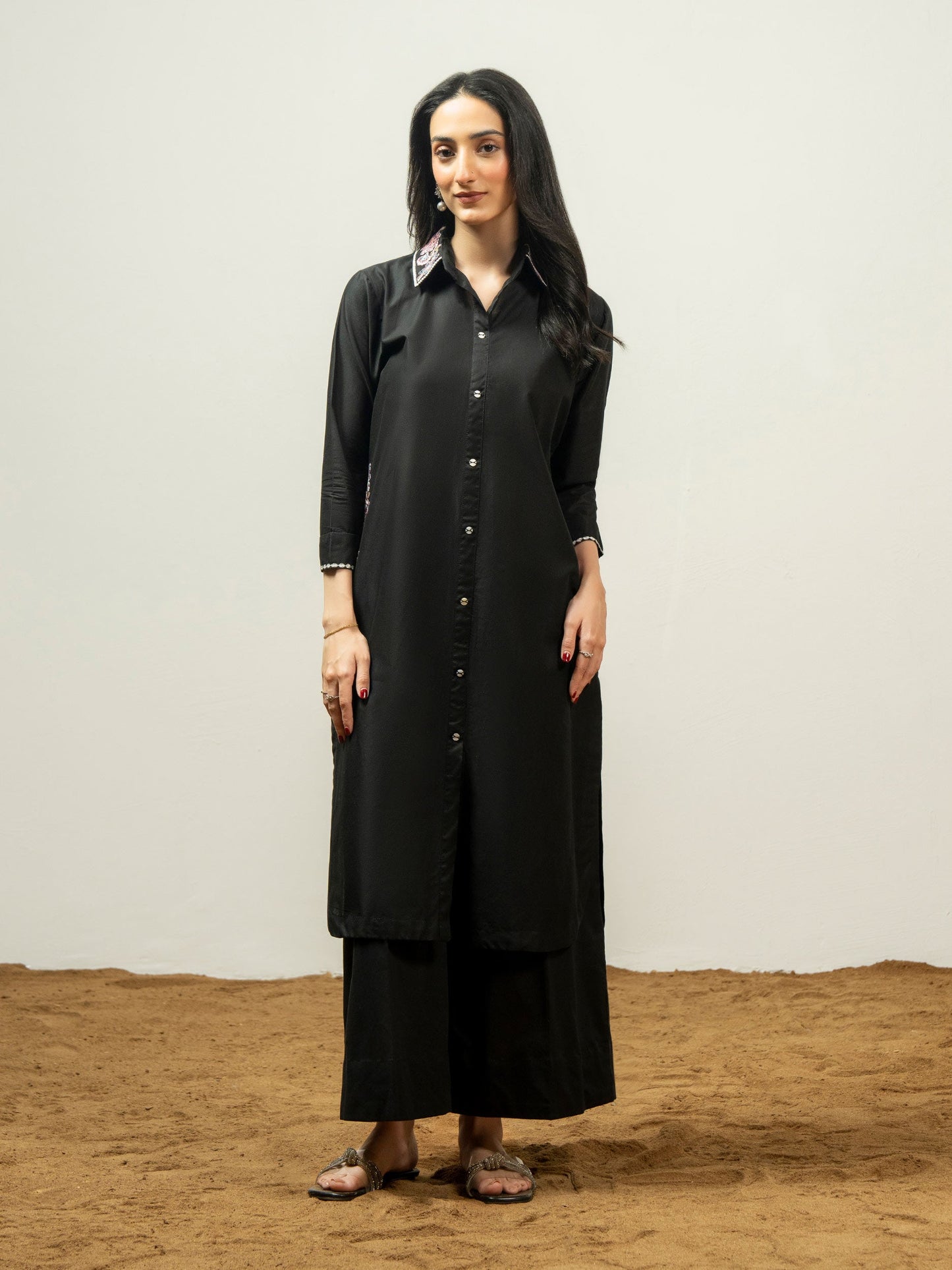 Cambric Shirt-Embroidered (Pret)