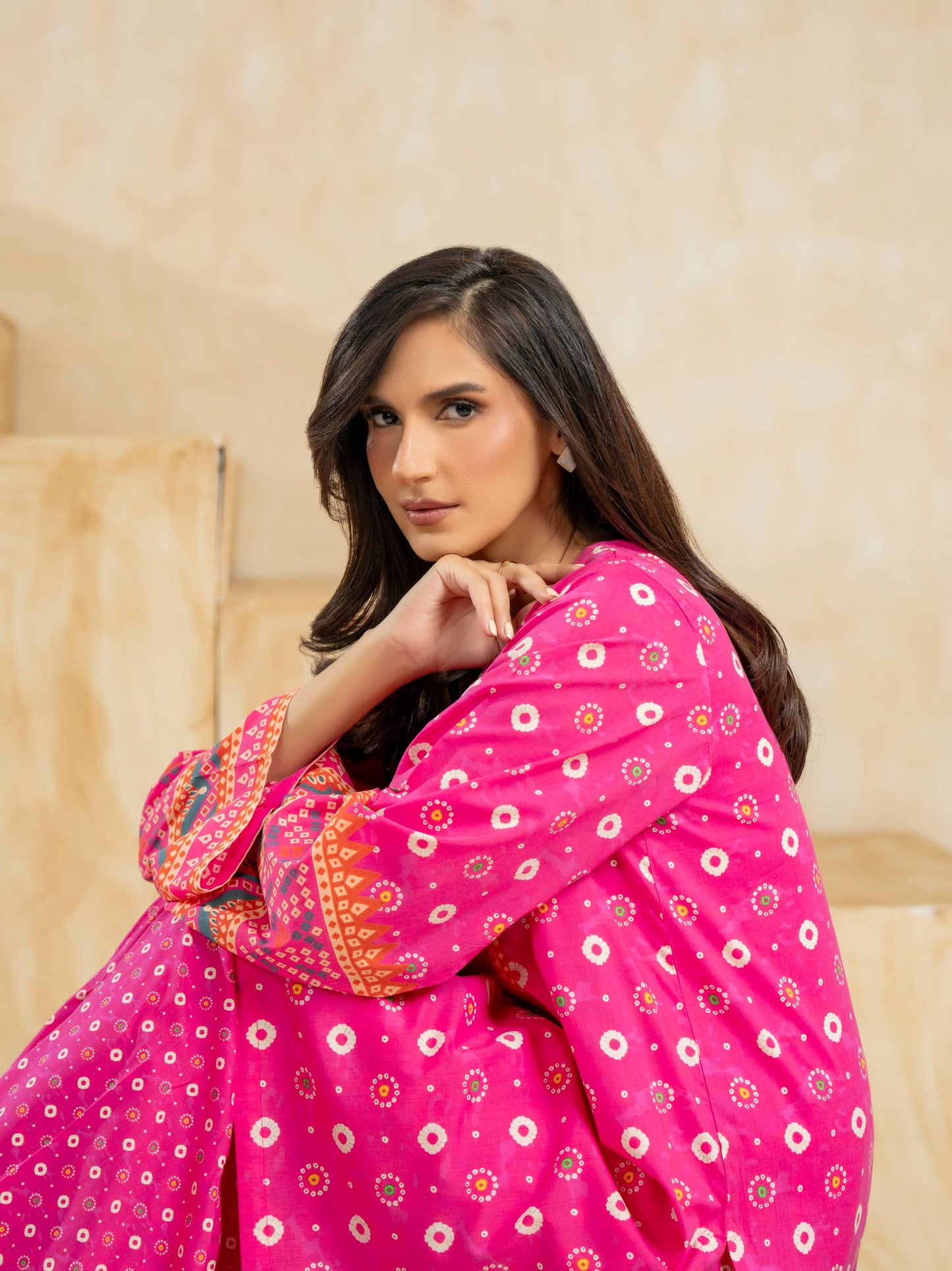 2 Piece Cotton Suit-Printed (Pret)