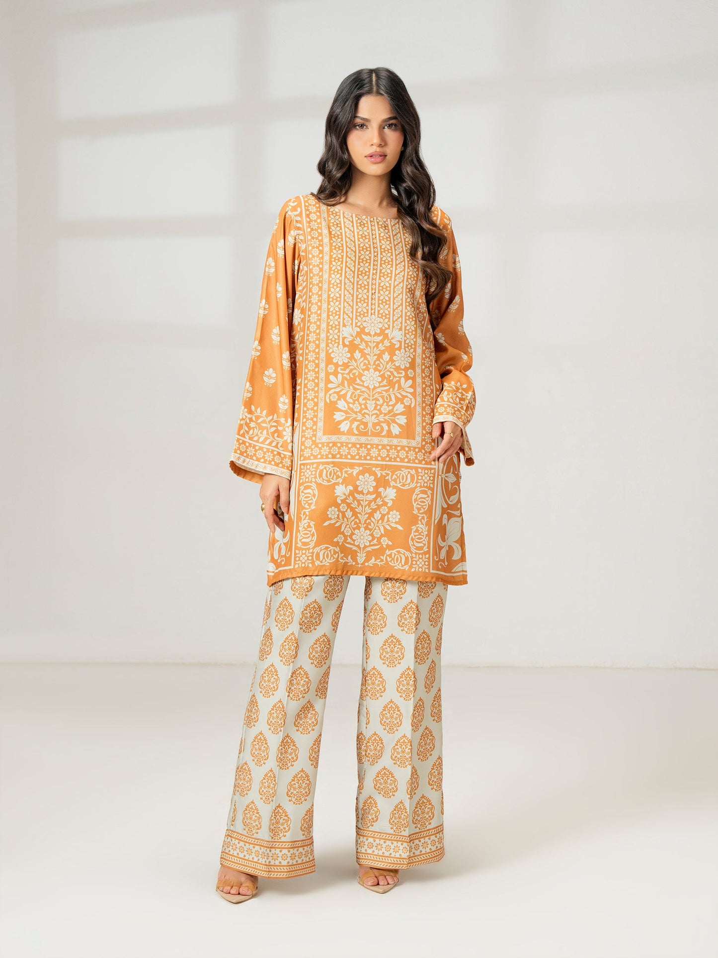 2 Piece Silk Suit-Printed (Pret)