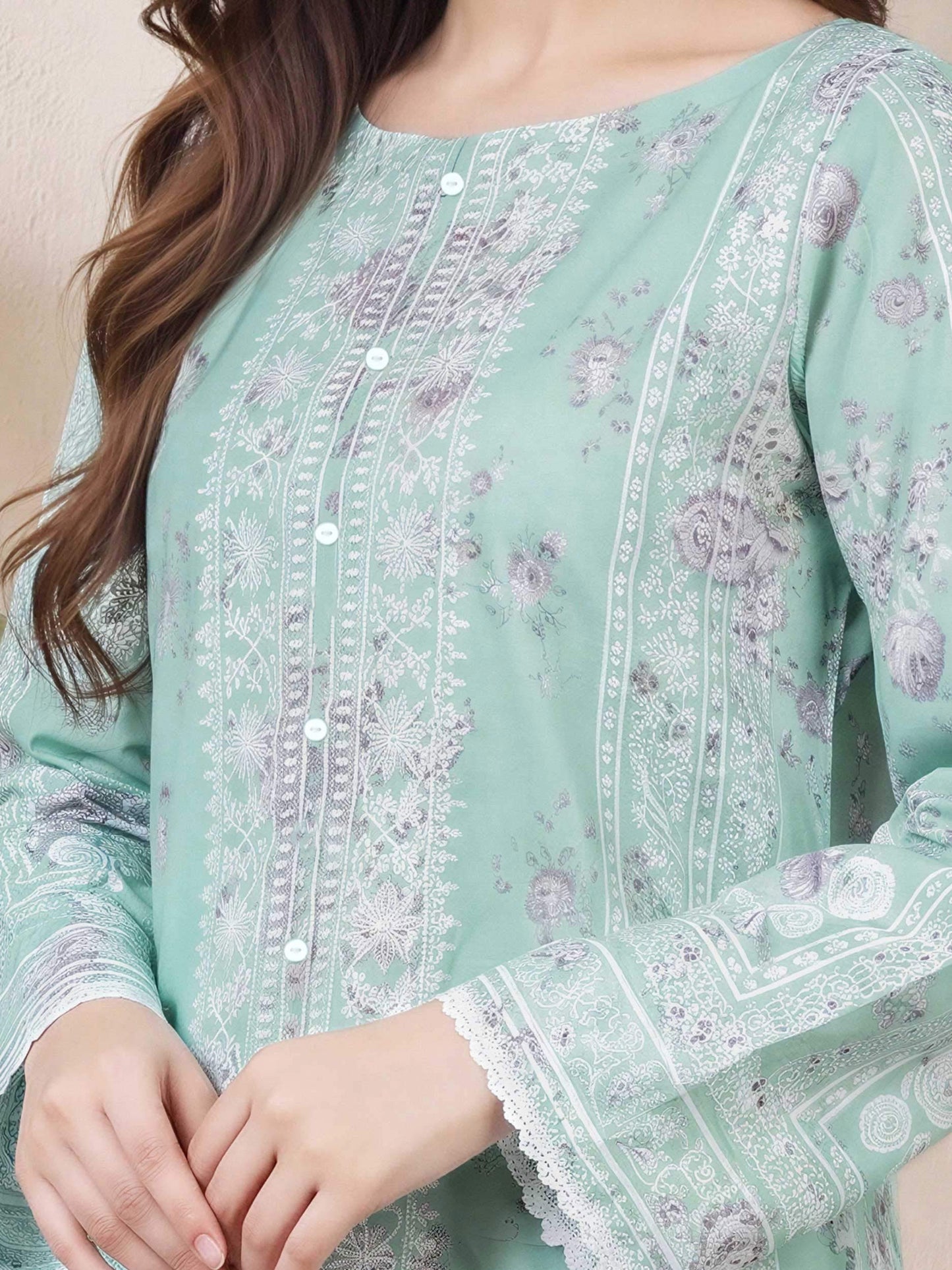 Lawn Shirt- Embroidered (Pret)