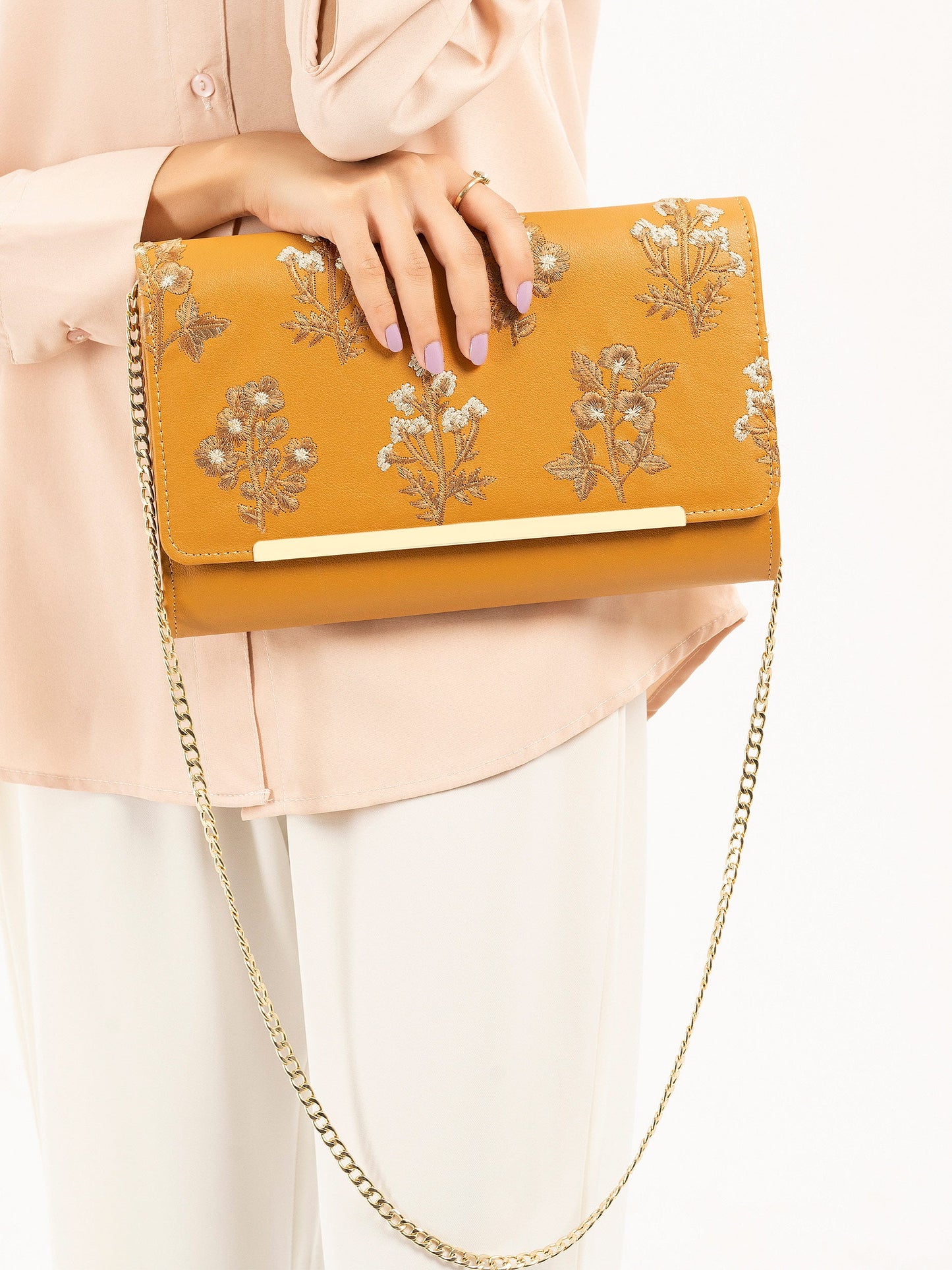 Embroidered Clutch