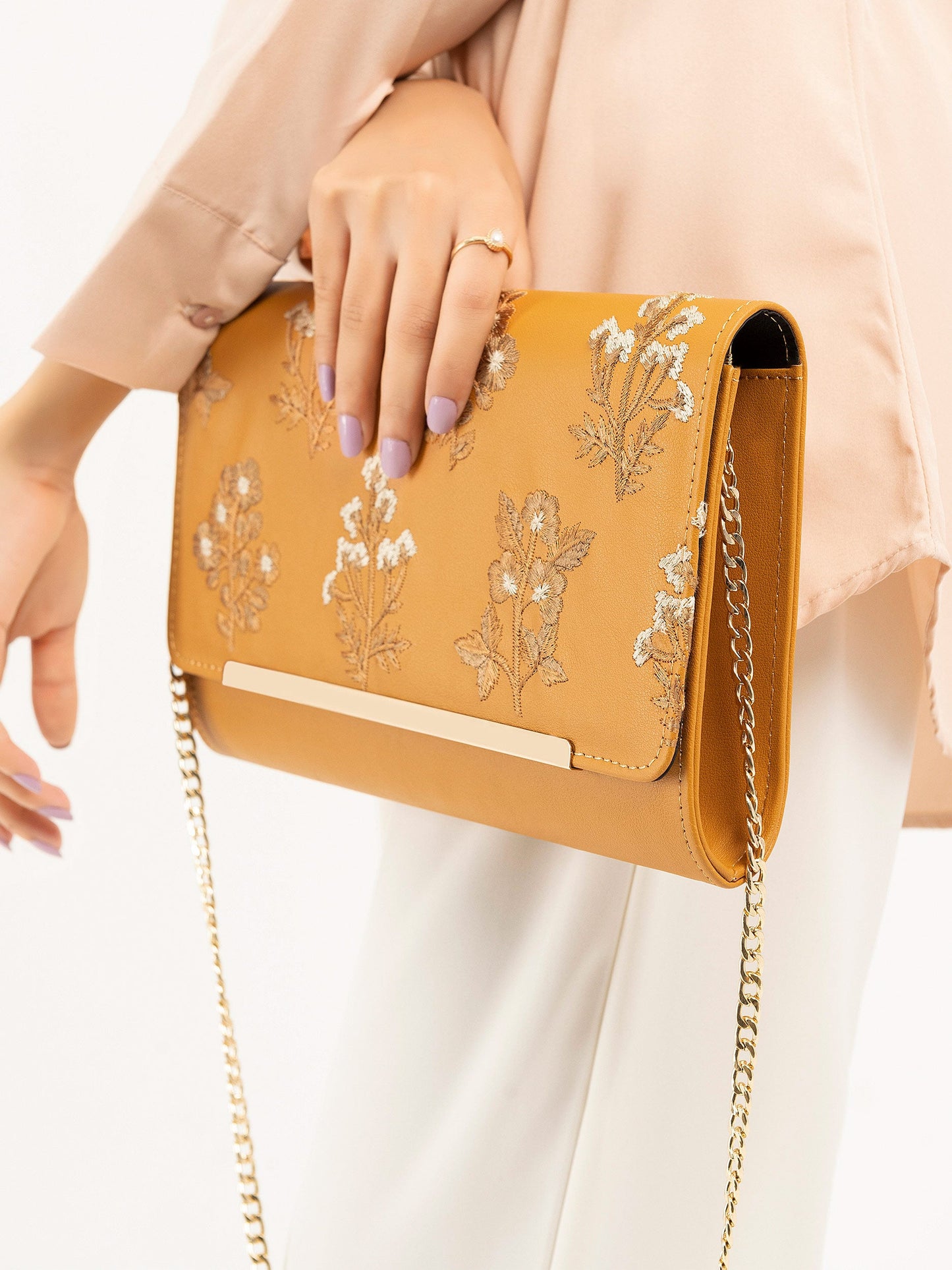 Embroidered Clutch