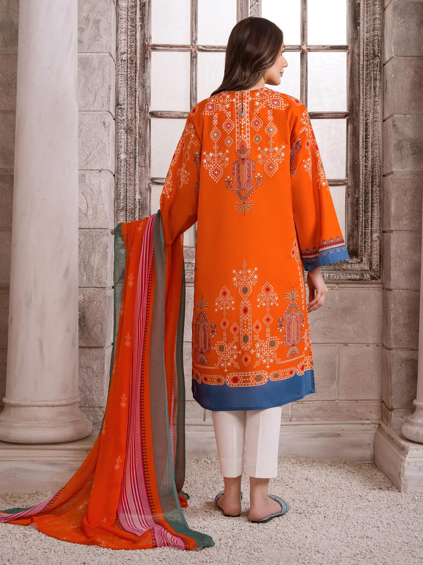 2 Piece Lawn Suit-Paste Print (Pret)