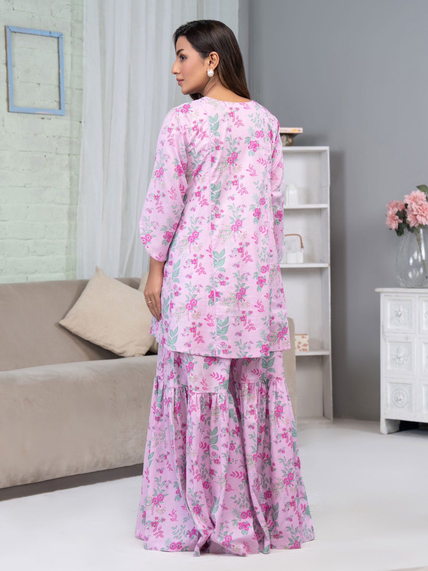 Lawn Shirt-Printed (Pret)
