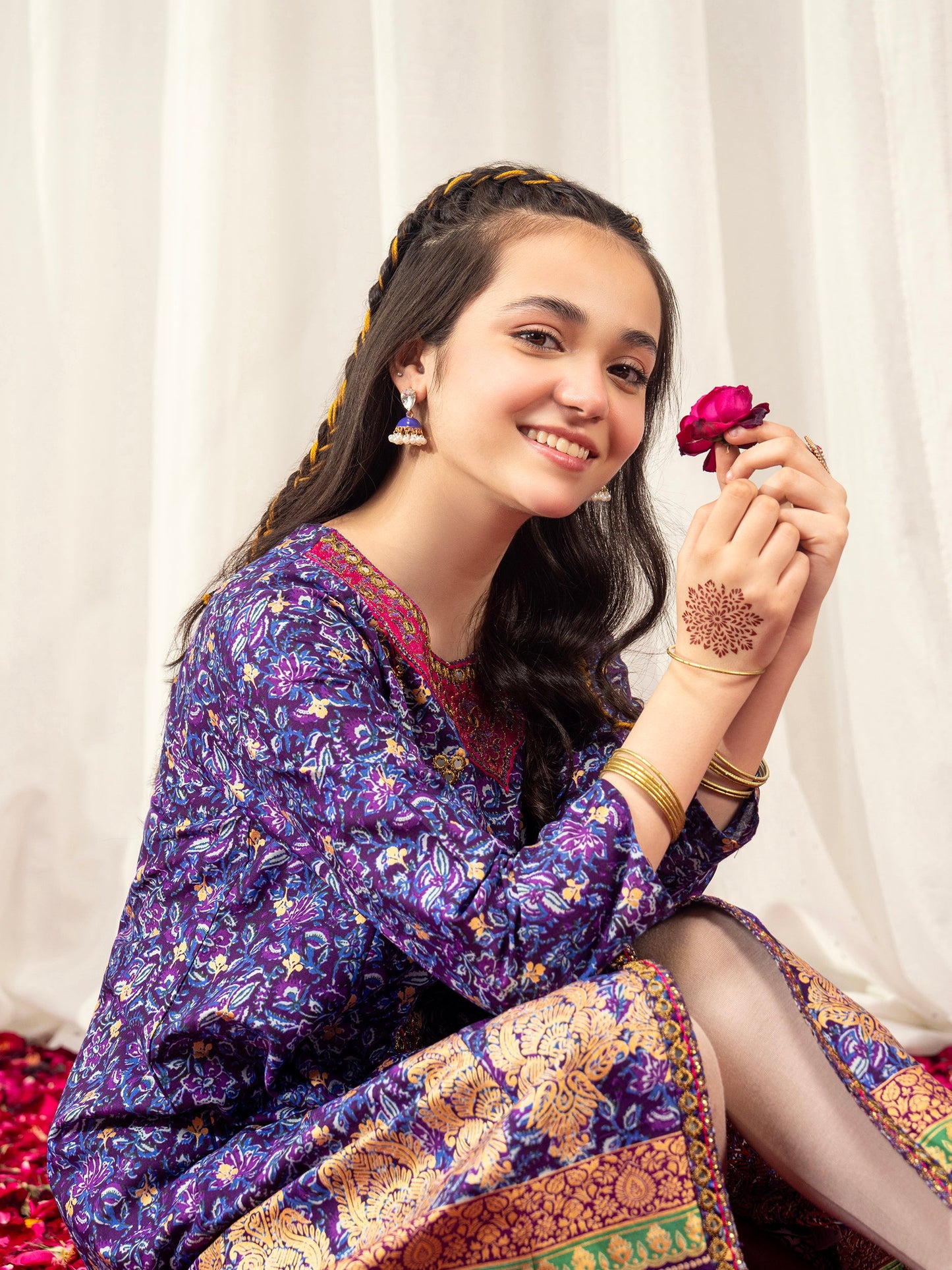 Cambric Frock-Embroidered