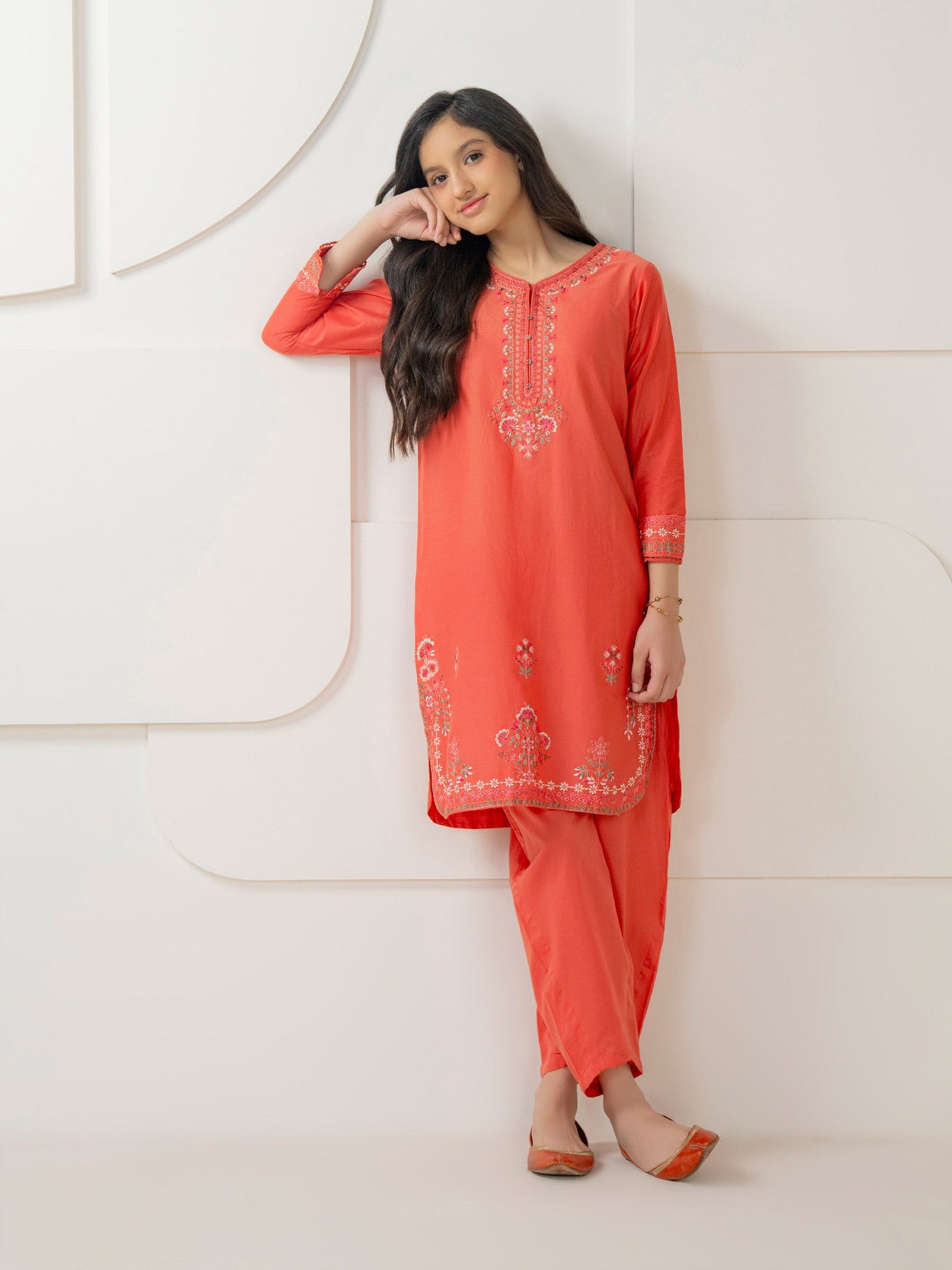 2 Piece Lawn Suit-Embroidered