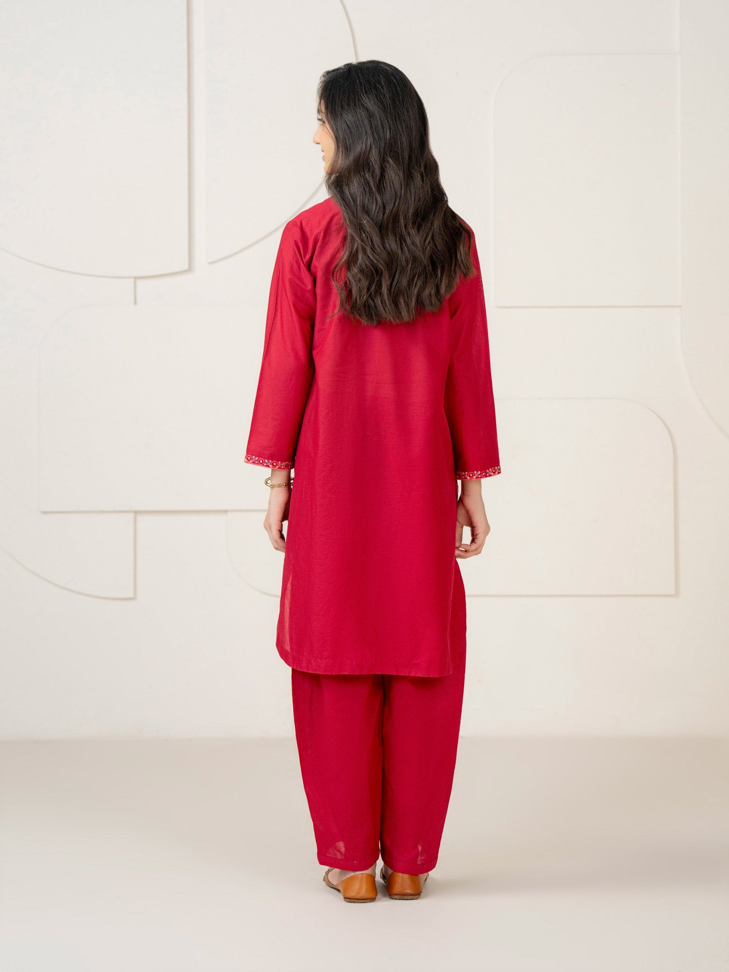 2 Piece Lawn Suit-Embroidered