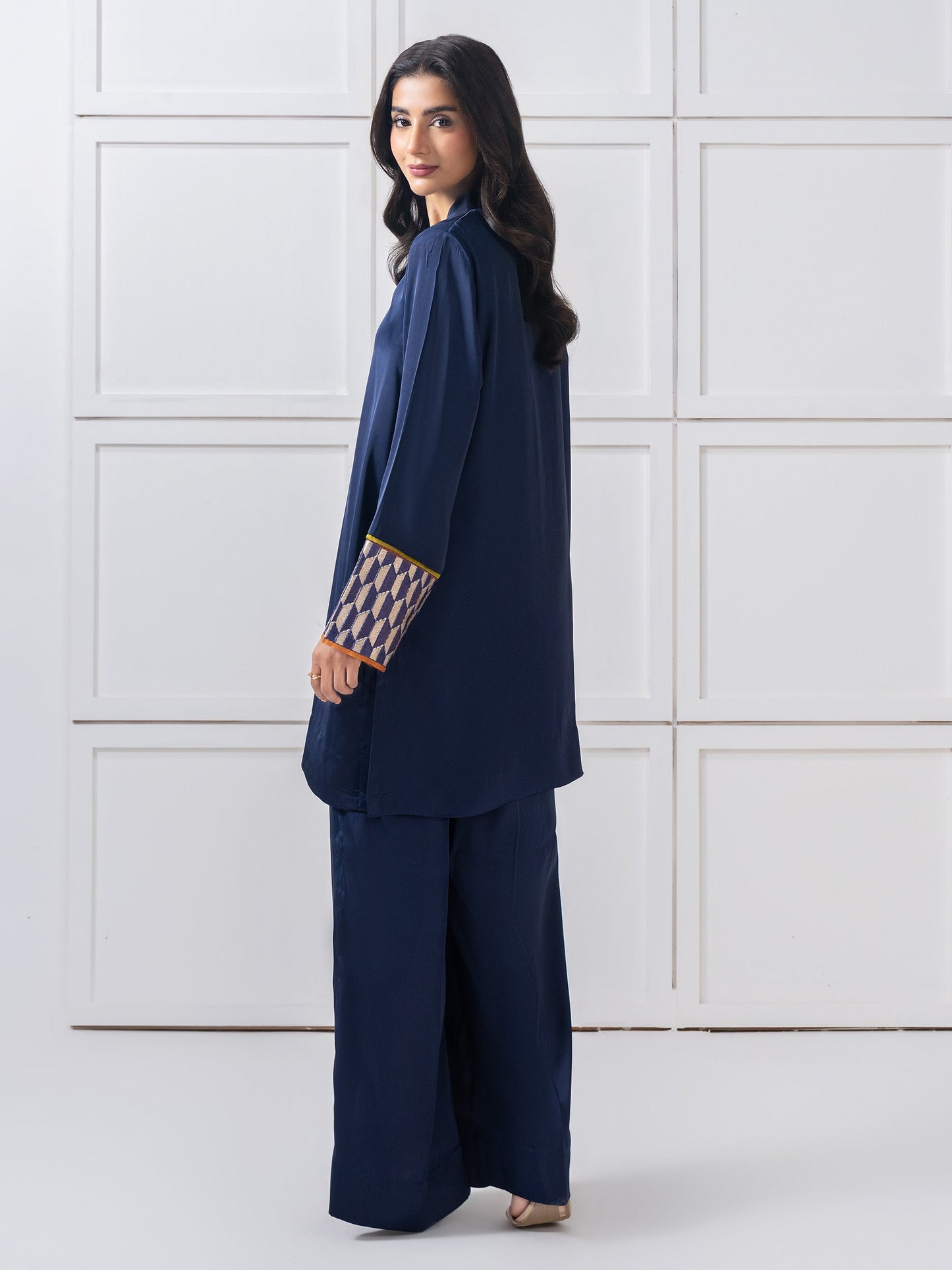 Silk Co-Ord Set-Embroidered (Pret)