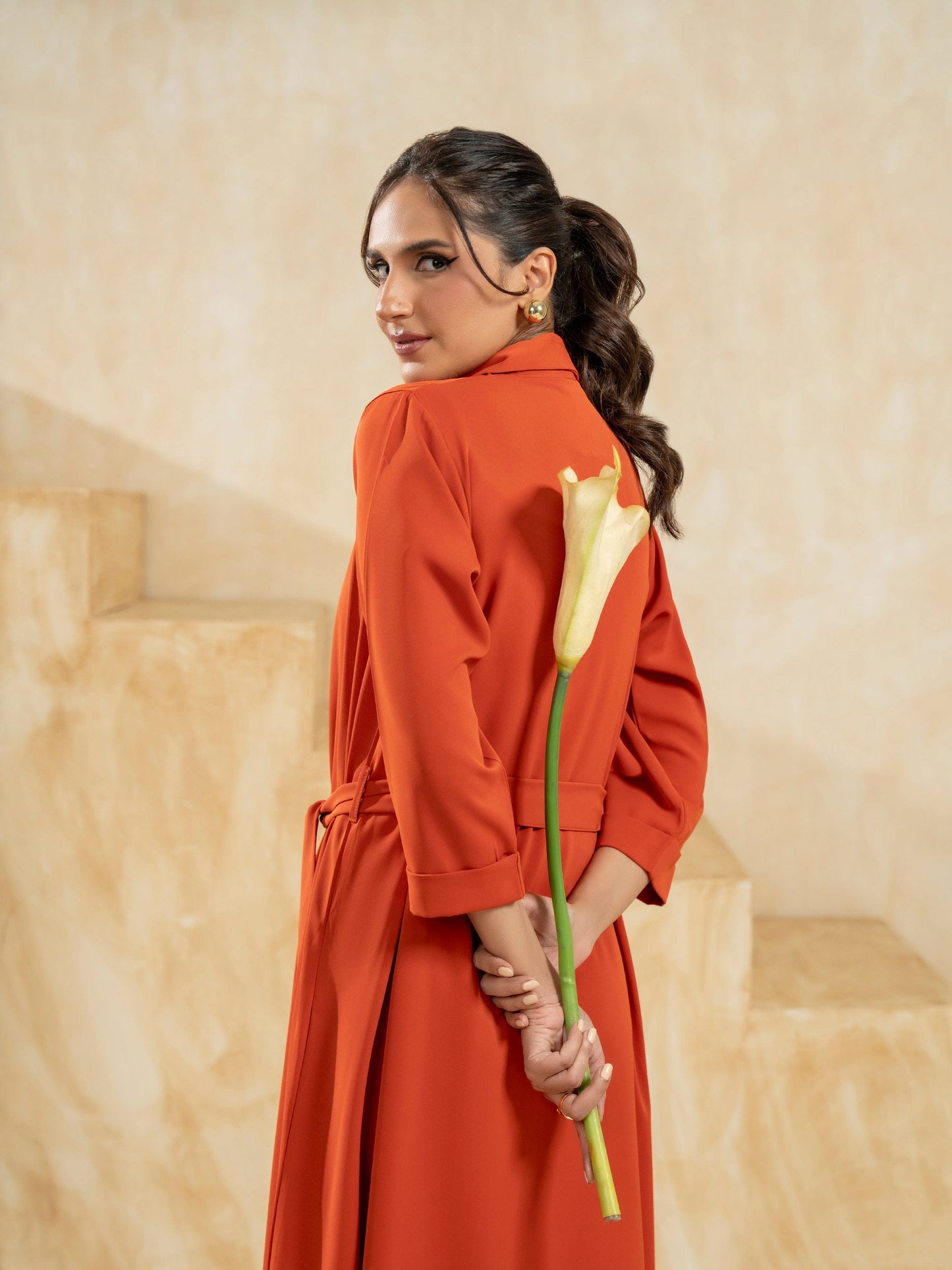 Dyed Grip Dress