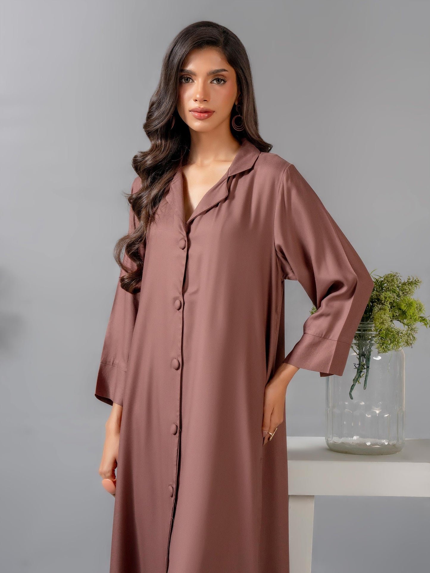 2 Piece Crepe Suit-Dyed (Pret)