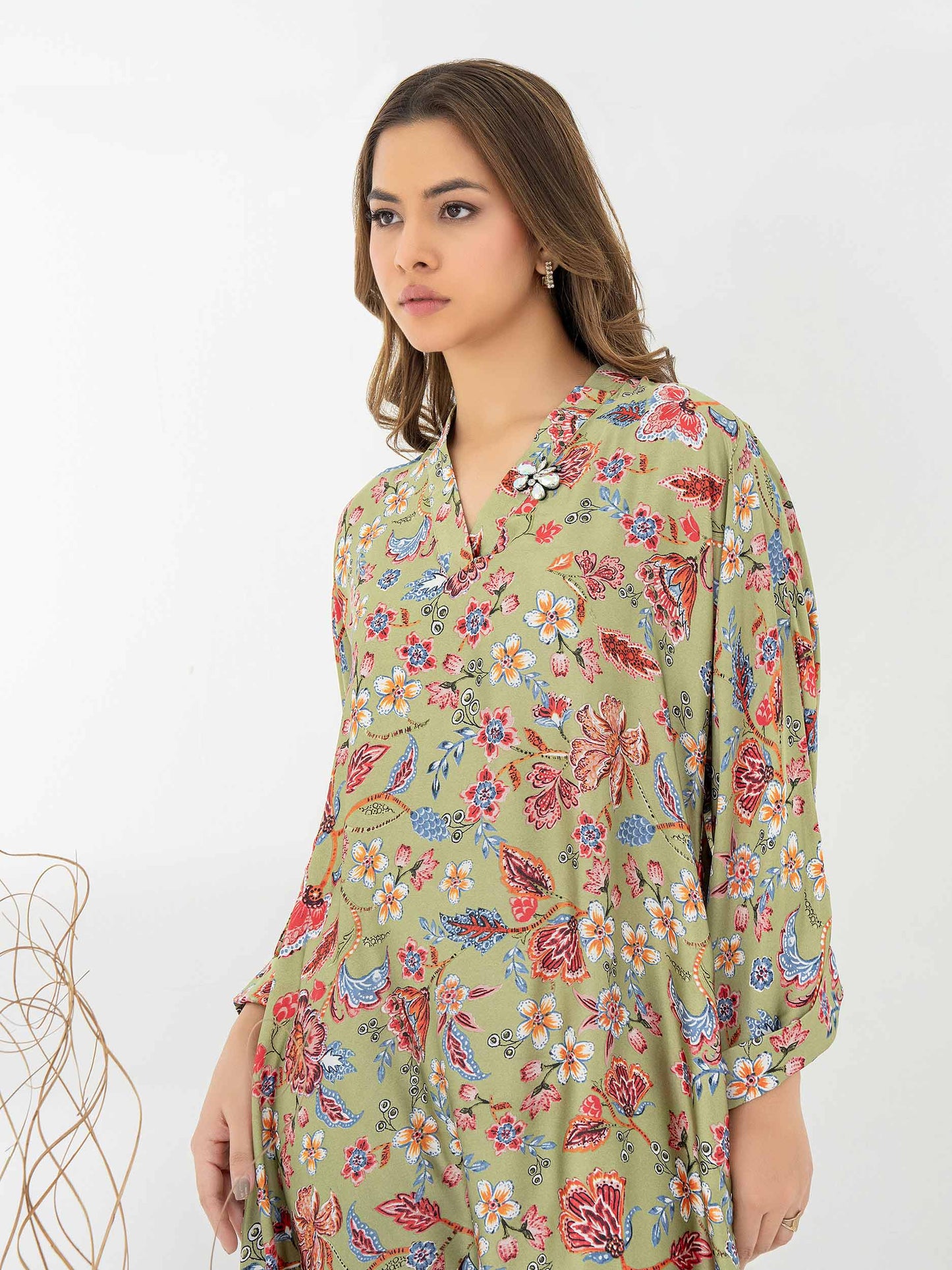 Silk Shirt-Printed (Pret)