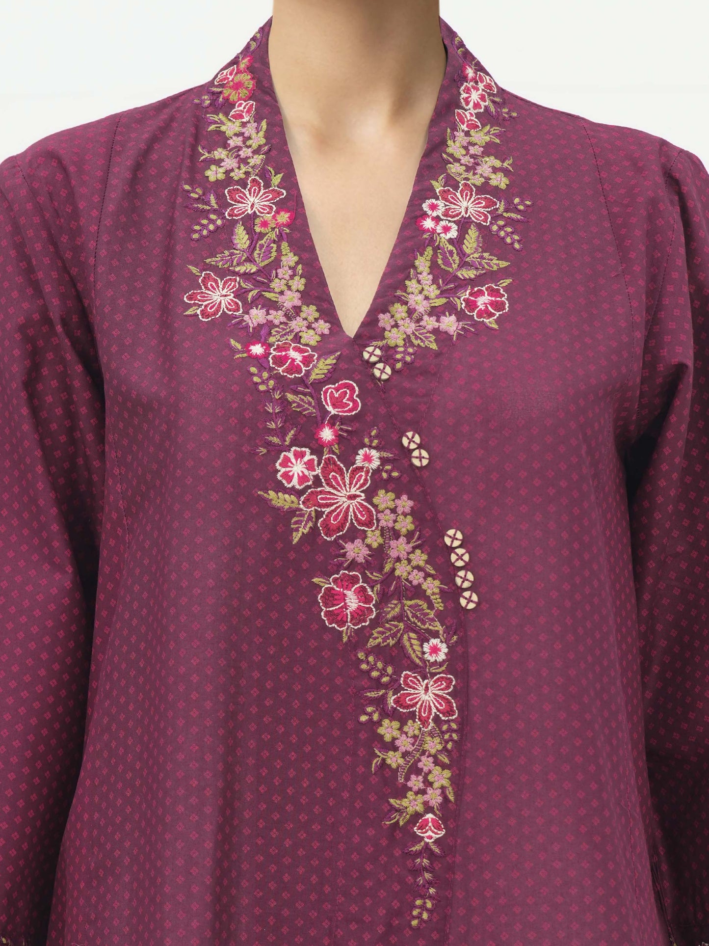 2 Piece Lawn Suit- Embroidered (Pret)