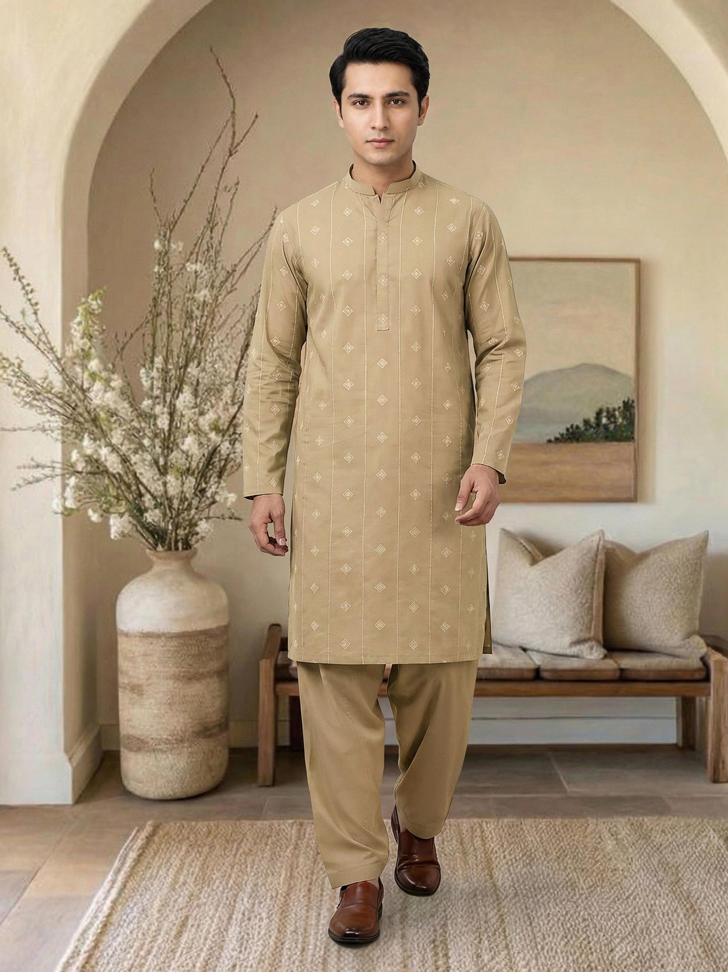 Cotton Suit- Embroidered