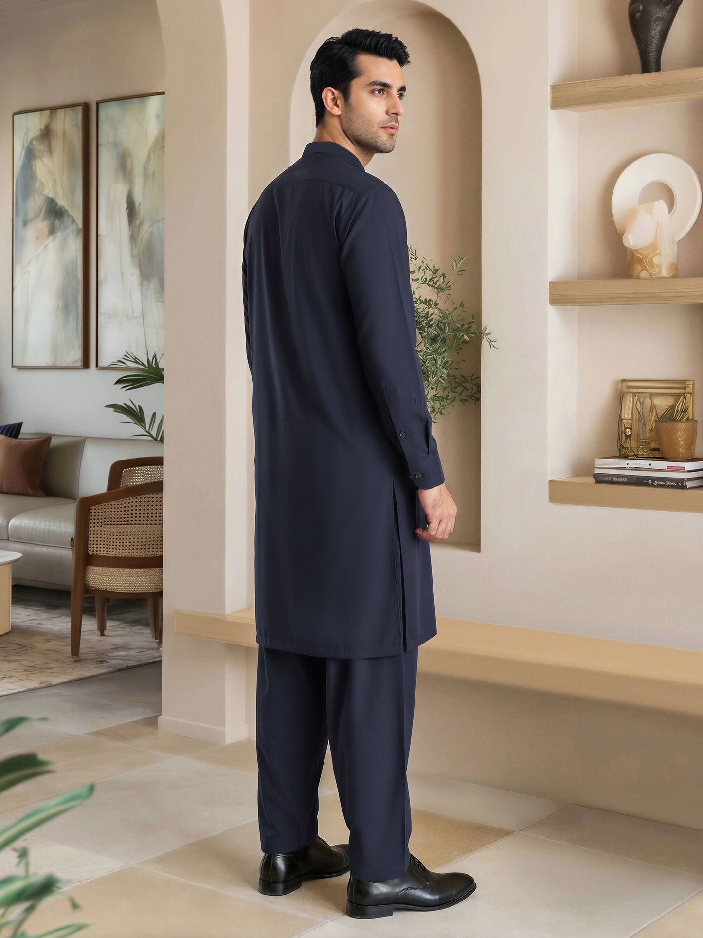 Wash & Wear Suit- Embroidered