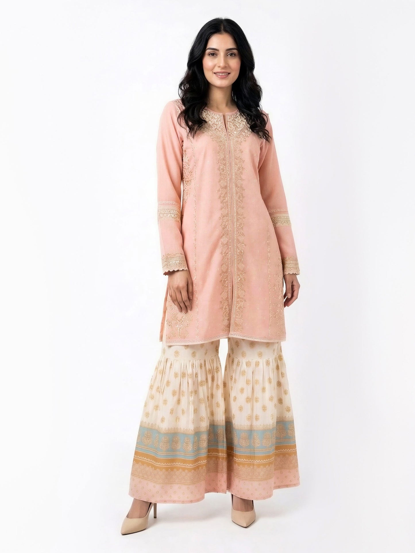 2 Piece Missouri Suit- Embroidered (Pret)