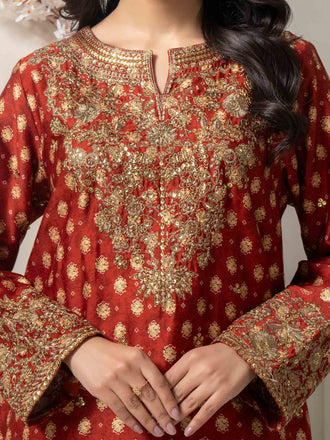 2-piece-satin-suit-paste-print-(pret)