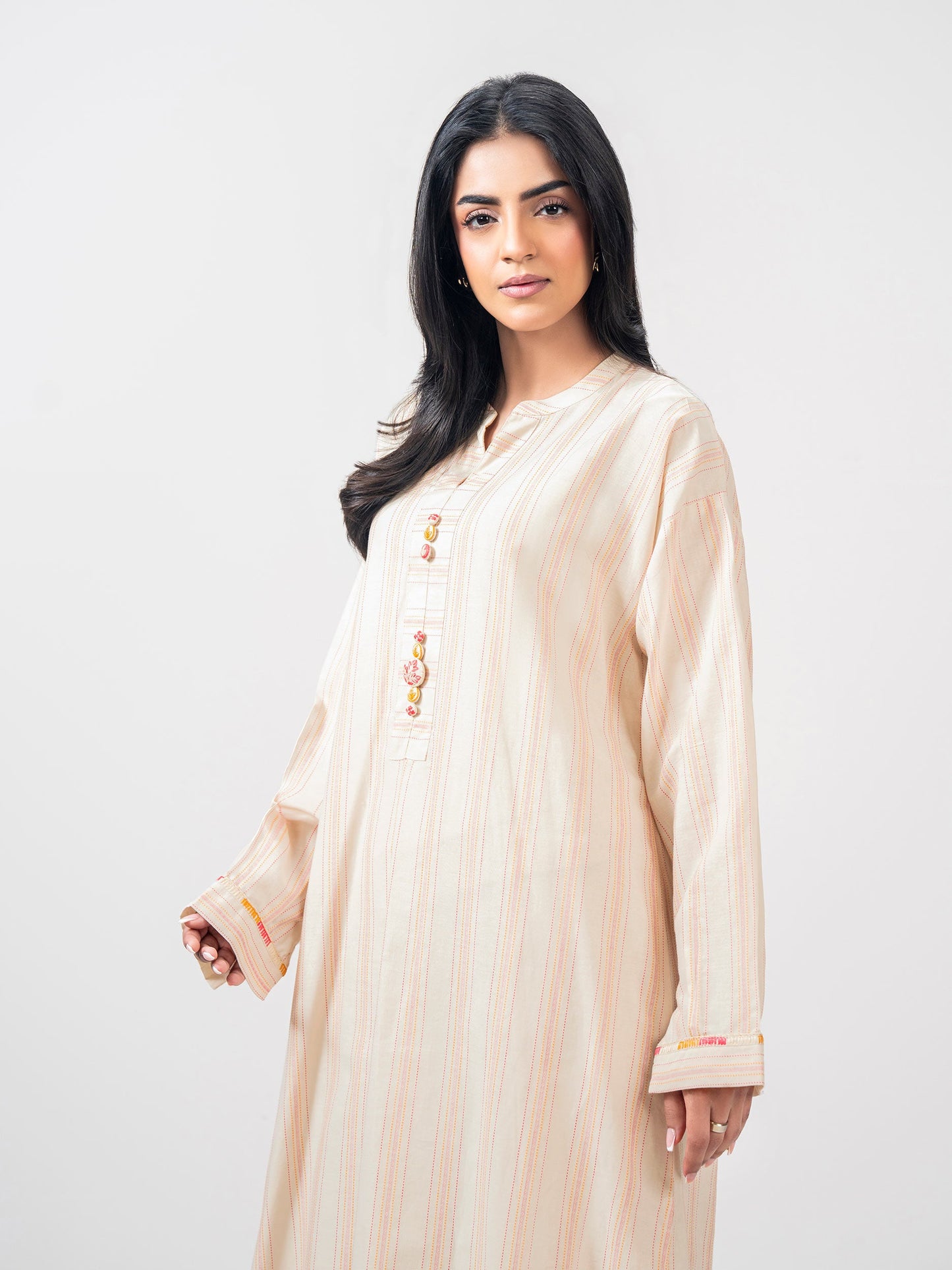 2 Piece Yarn Dyed Suit- Embroidered (Pret)
