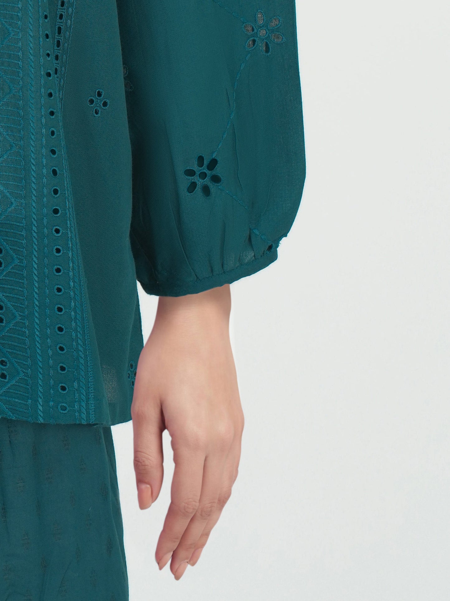 Dobby Co-ord set- Embroidered