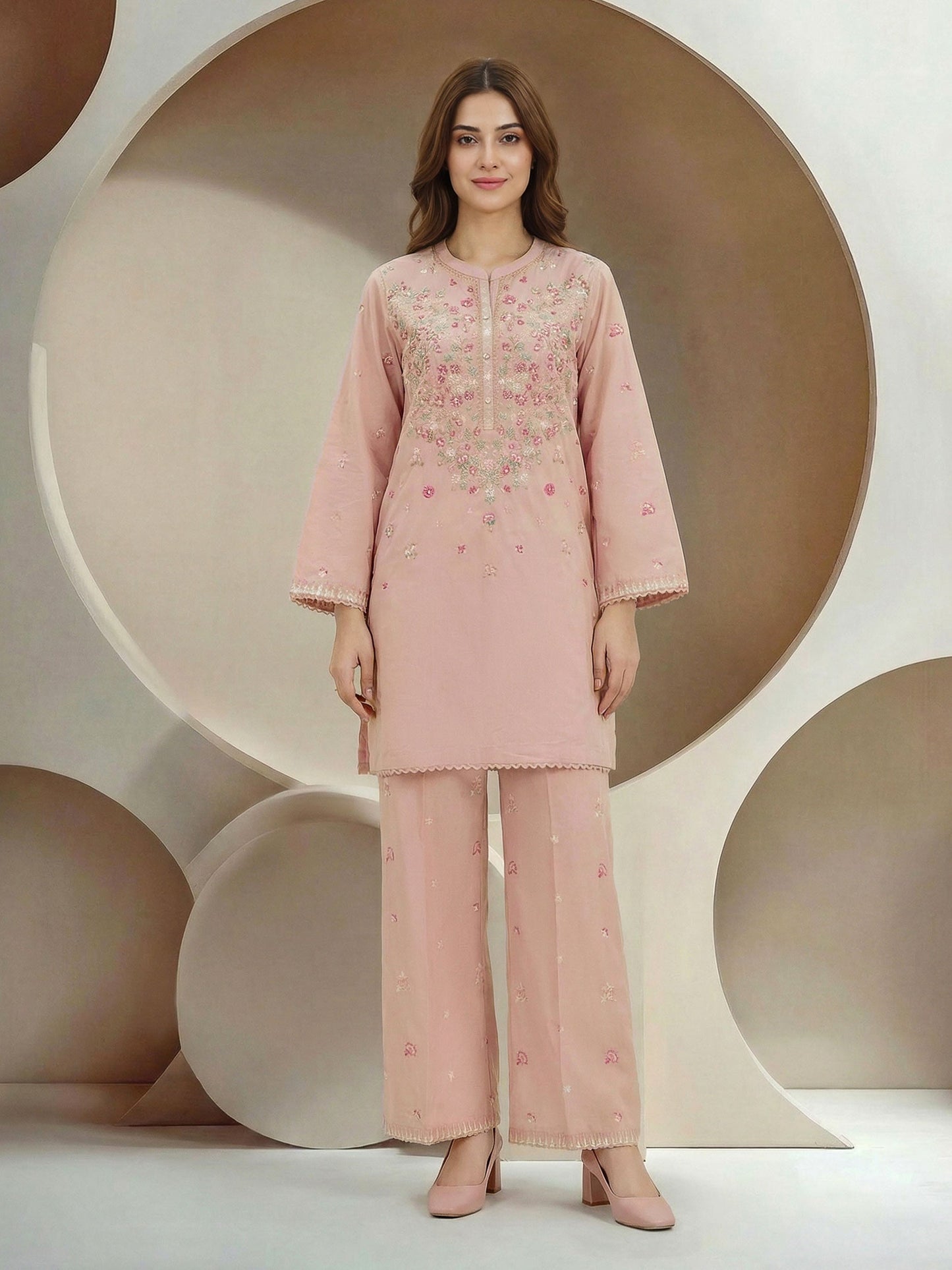 2 Piece Lawn Suit- Embroidered (Pret)