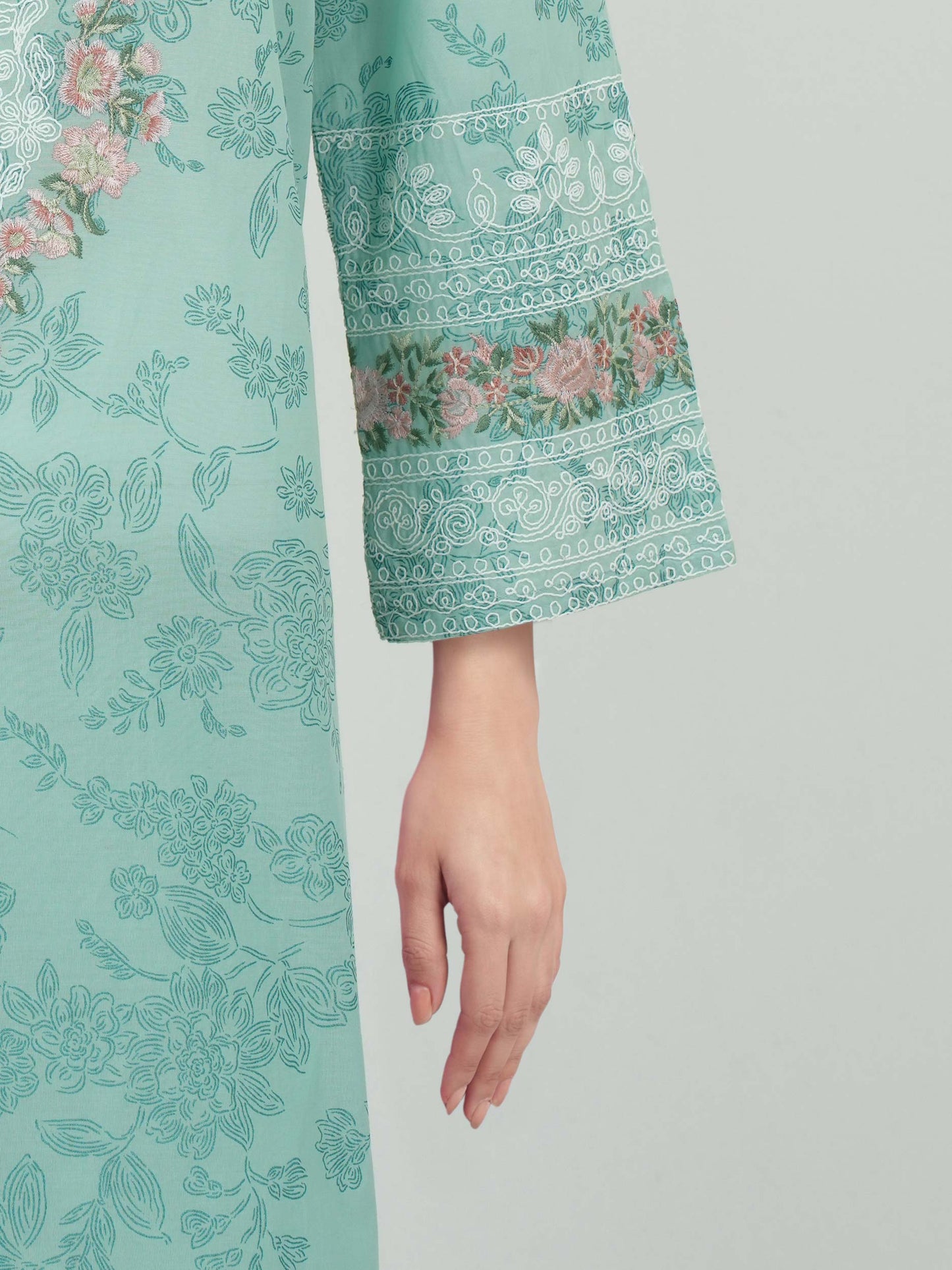 2 Piece Lawn Suit- Embroidered (Pret)