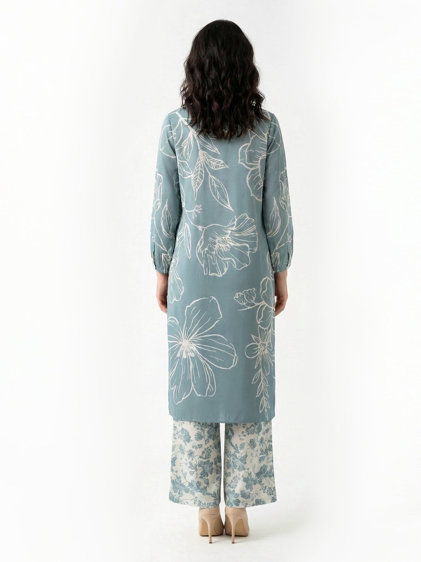 2 Piece Silk Suit- Printed (Pret)