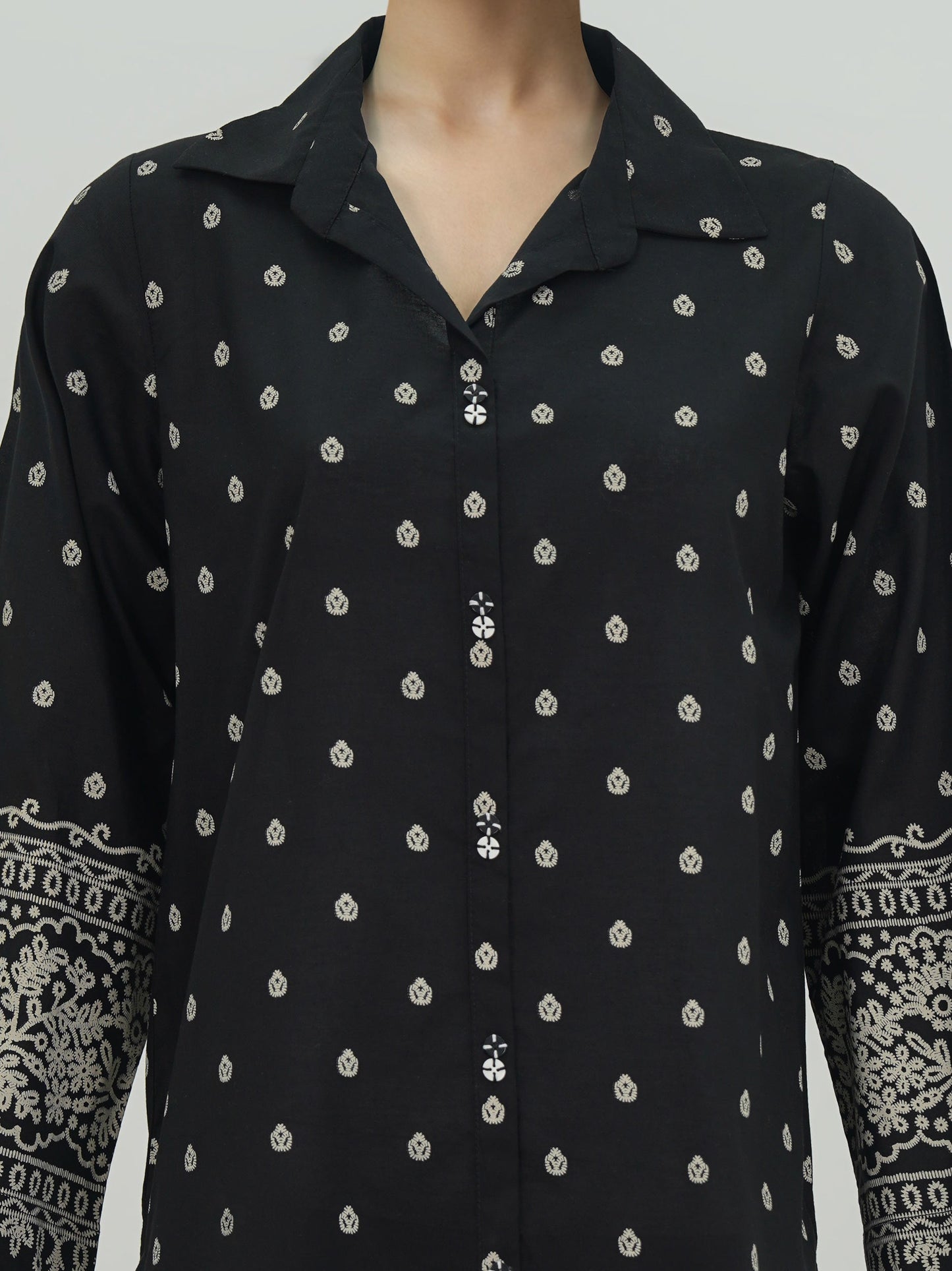 Cambric Co-ord Set- Embroidered