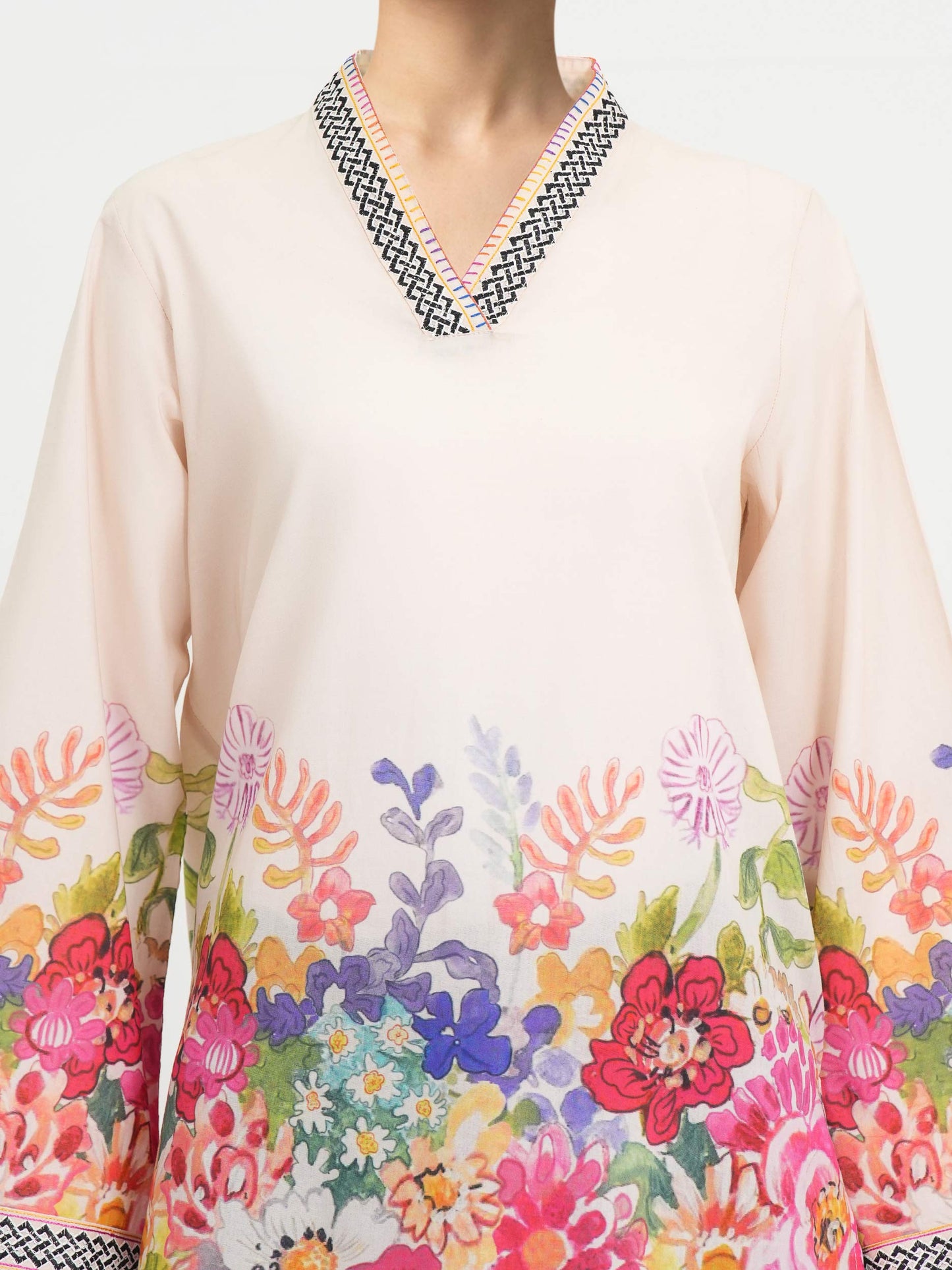Lawn Kurti- Embroidered (Pret)