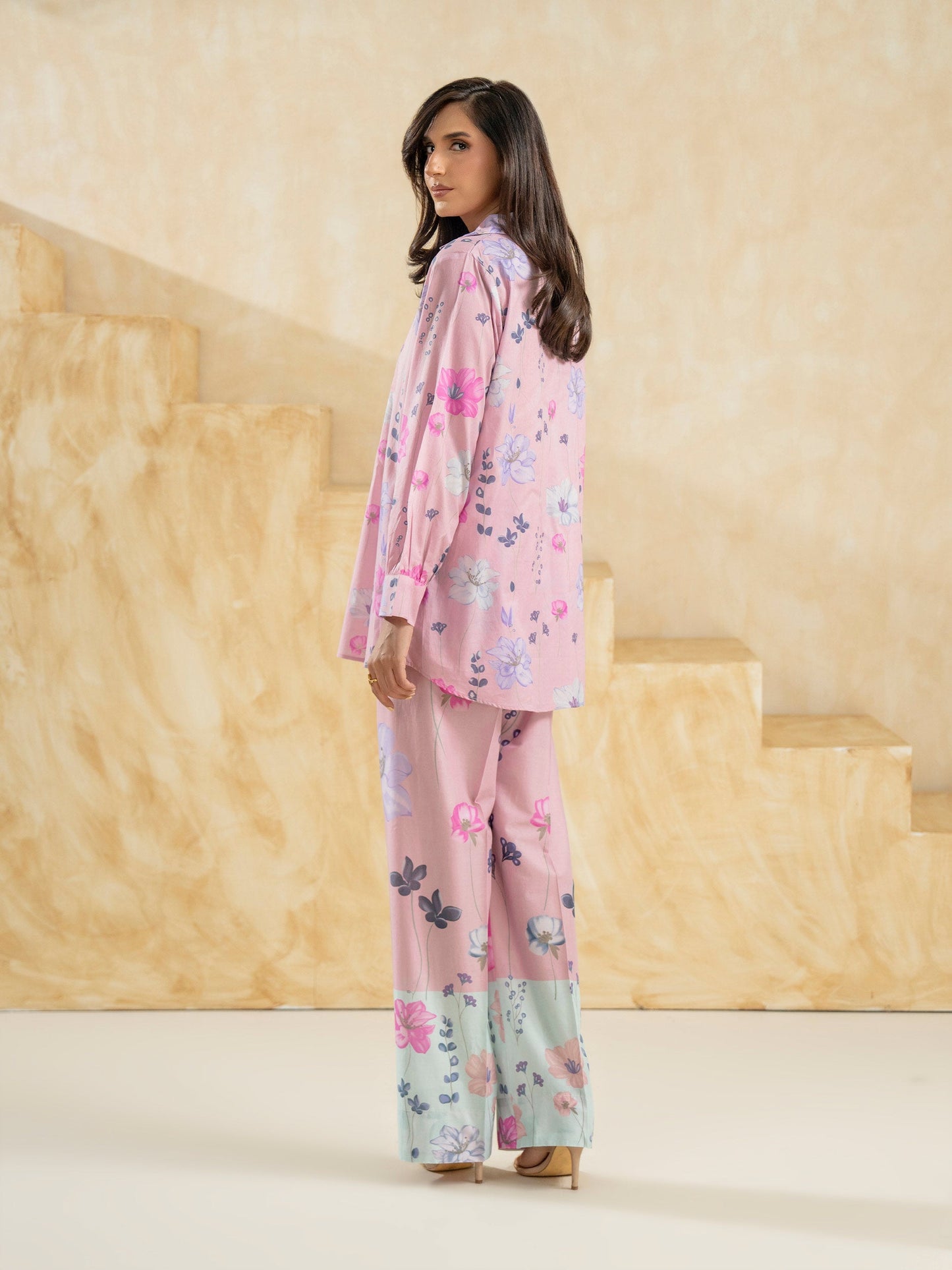 Cambric Co-ord Set-Printed (Pret)