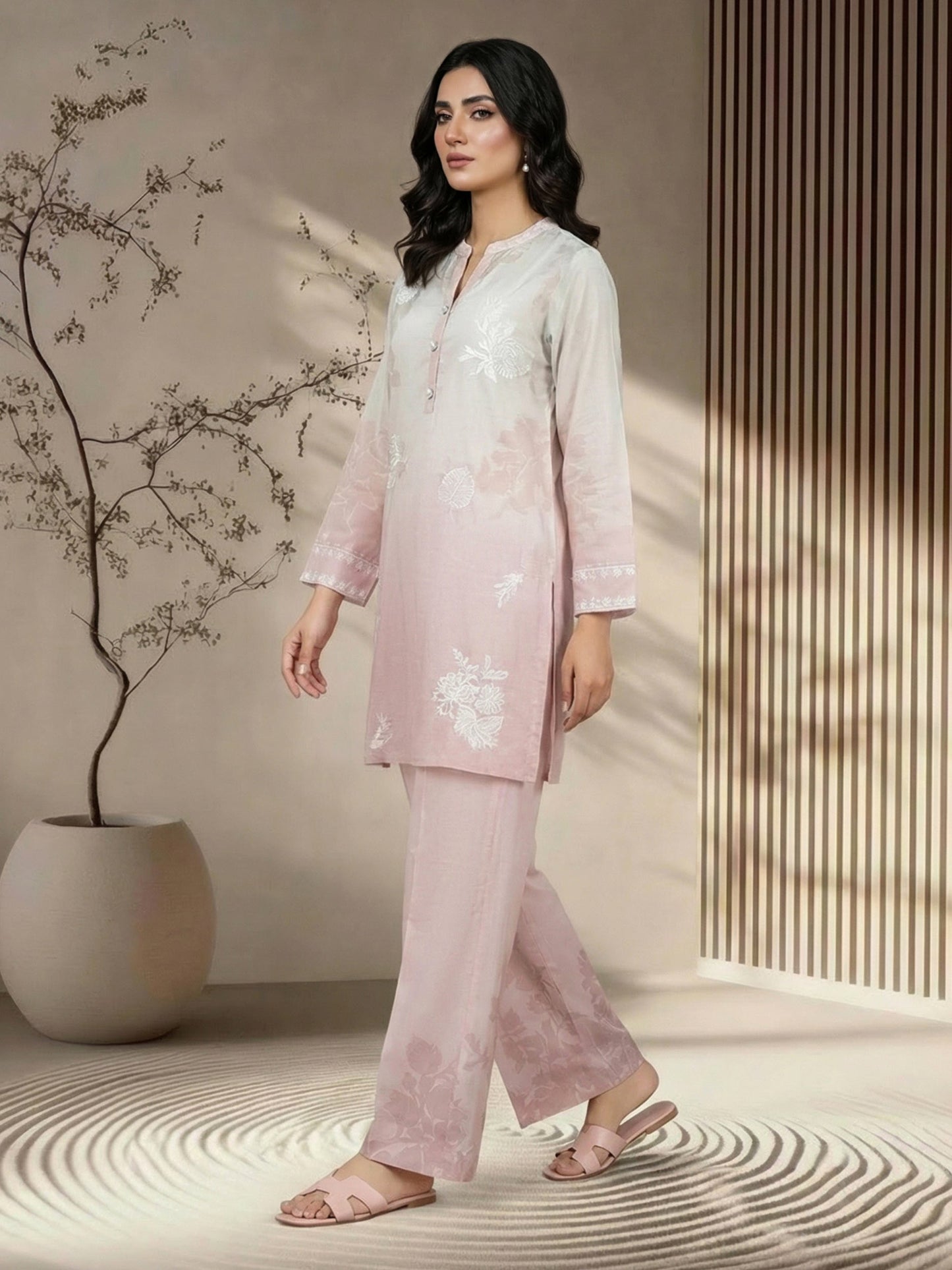 2 Piece Lawn Suit- Embroidered (Pret)