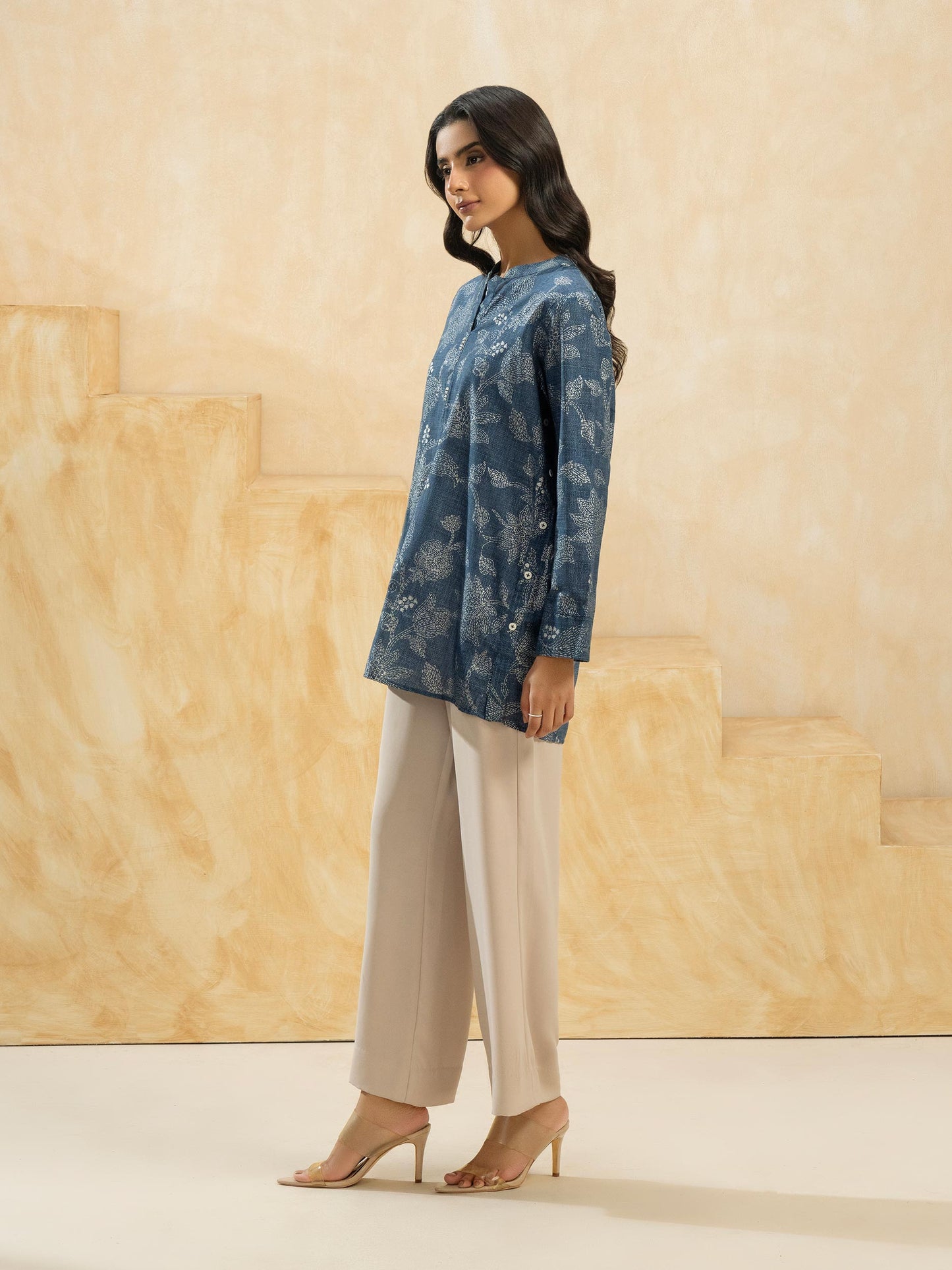 Cambric Kurti-Paste Print (Pret)