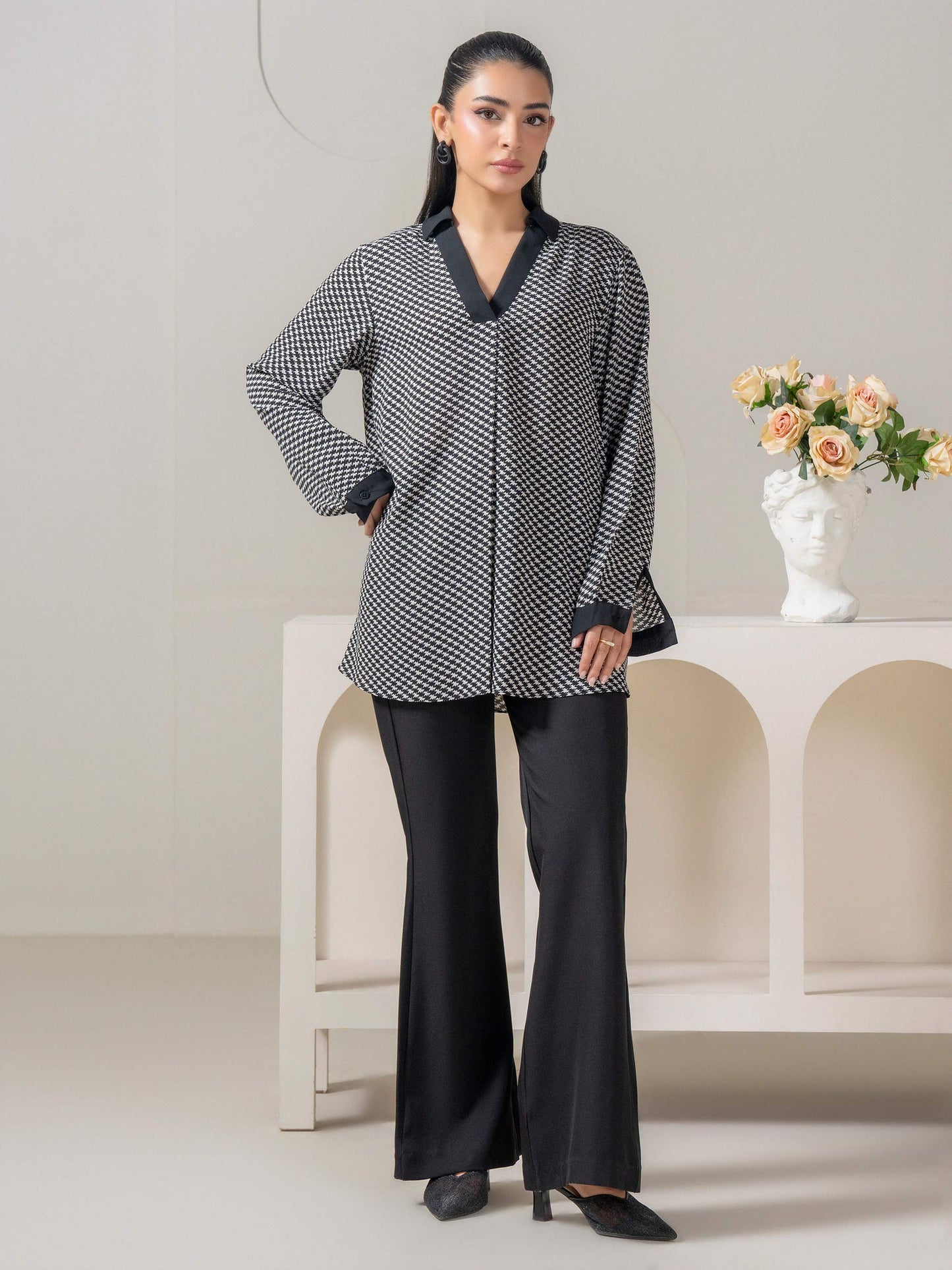 Printed Chiffon Top