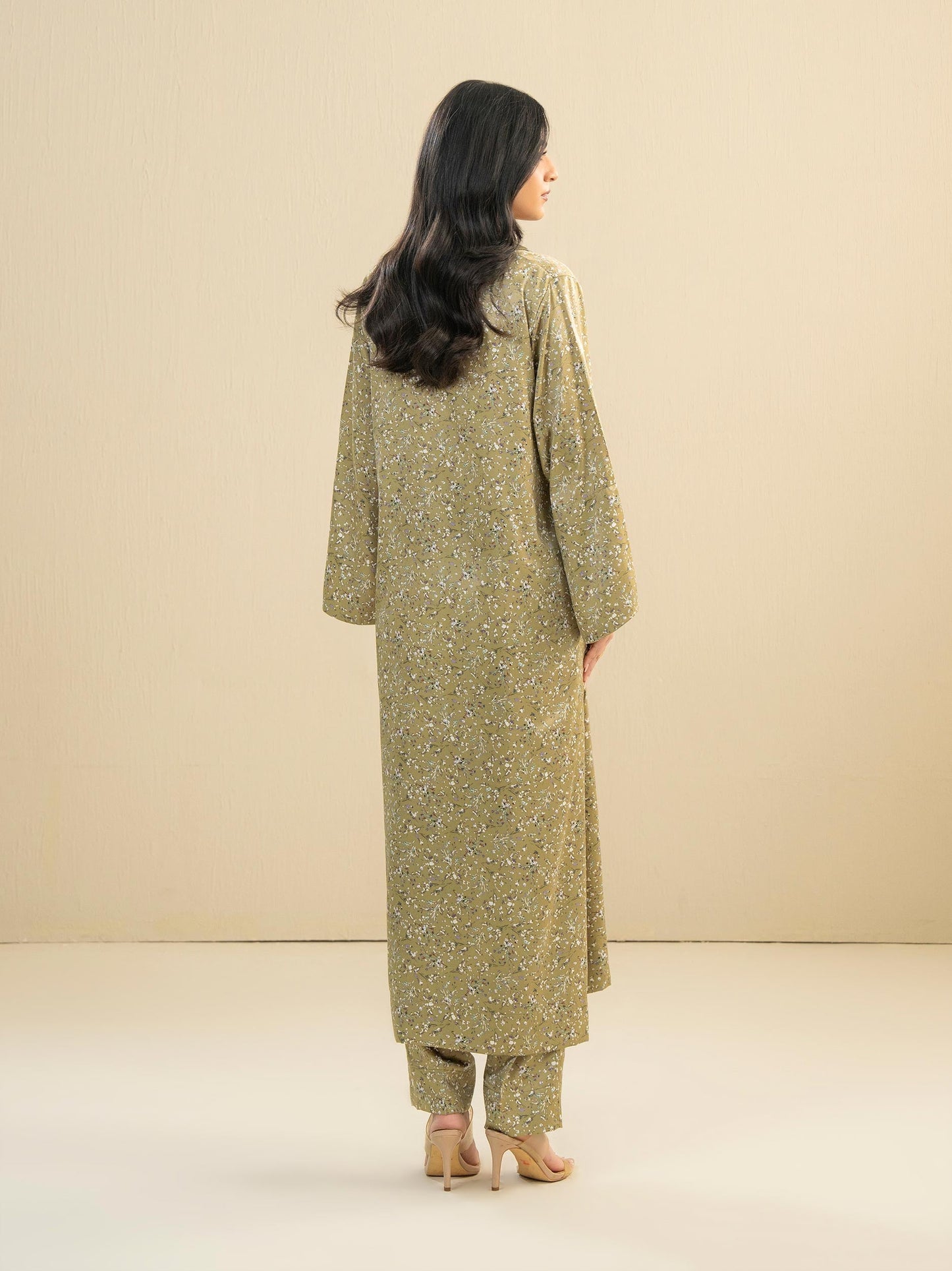 2 Piece Silk Suit-Printed (Pret)