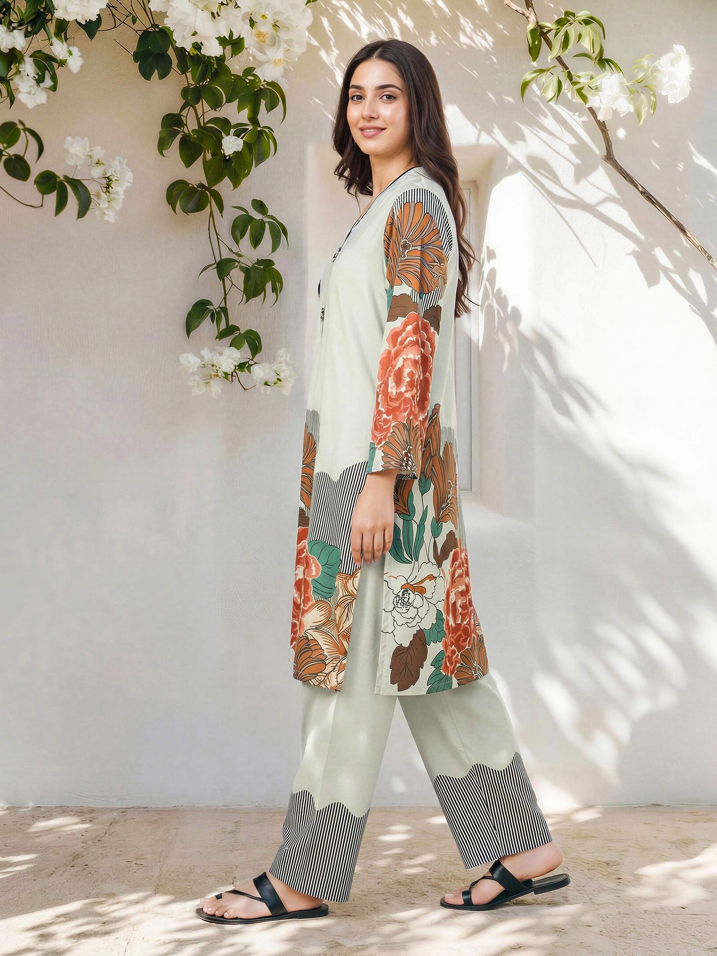 2 Piece Silk Suit (Pret)
