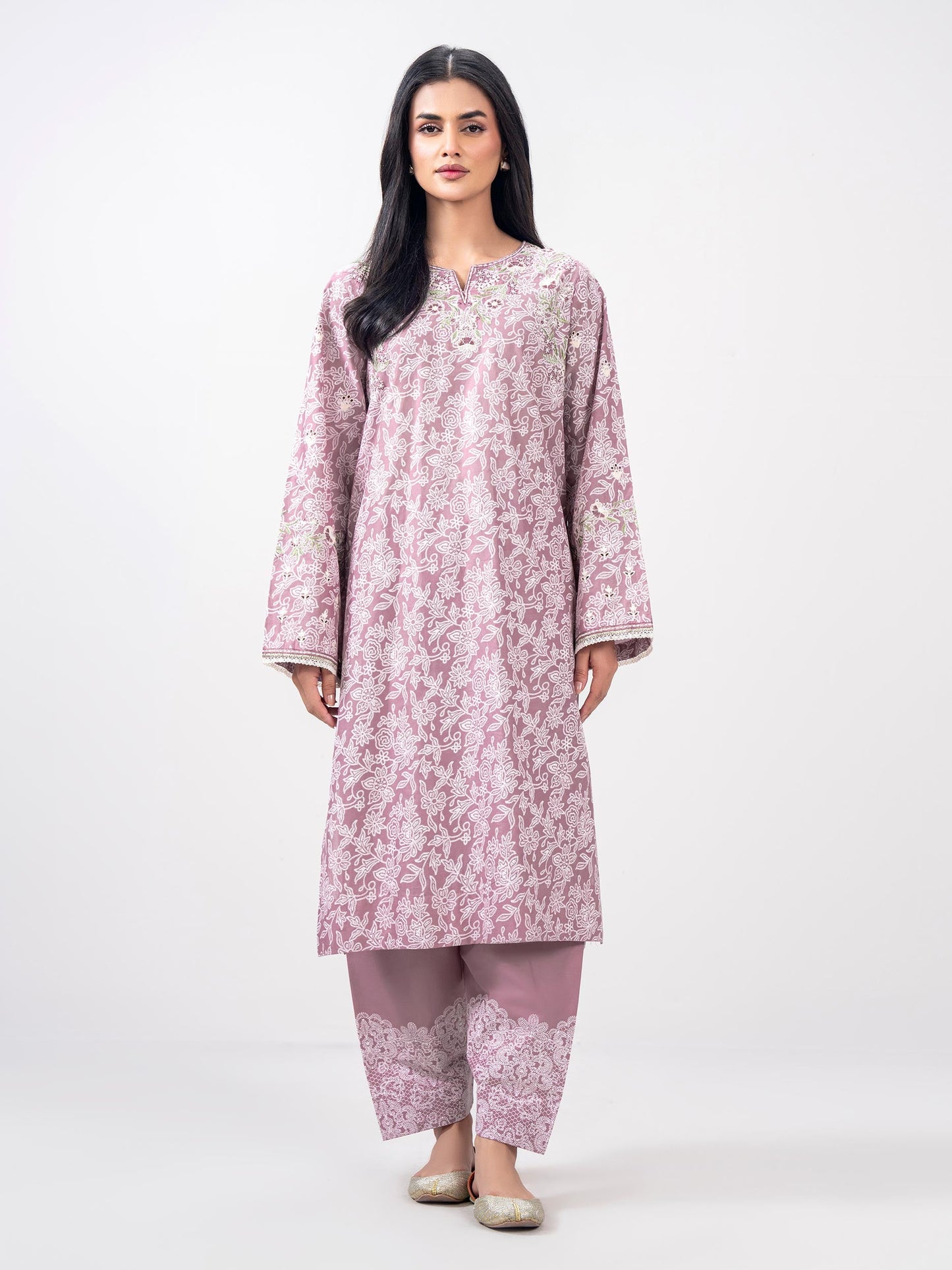 2 Piece Lawn Suit- Embroidered (Pret)