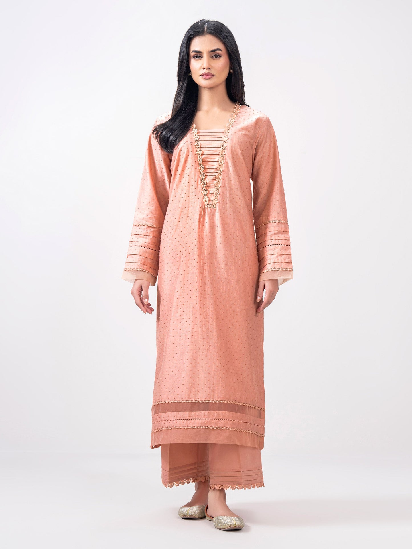 2 Lawn Texture- Embroidered (Pret)